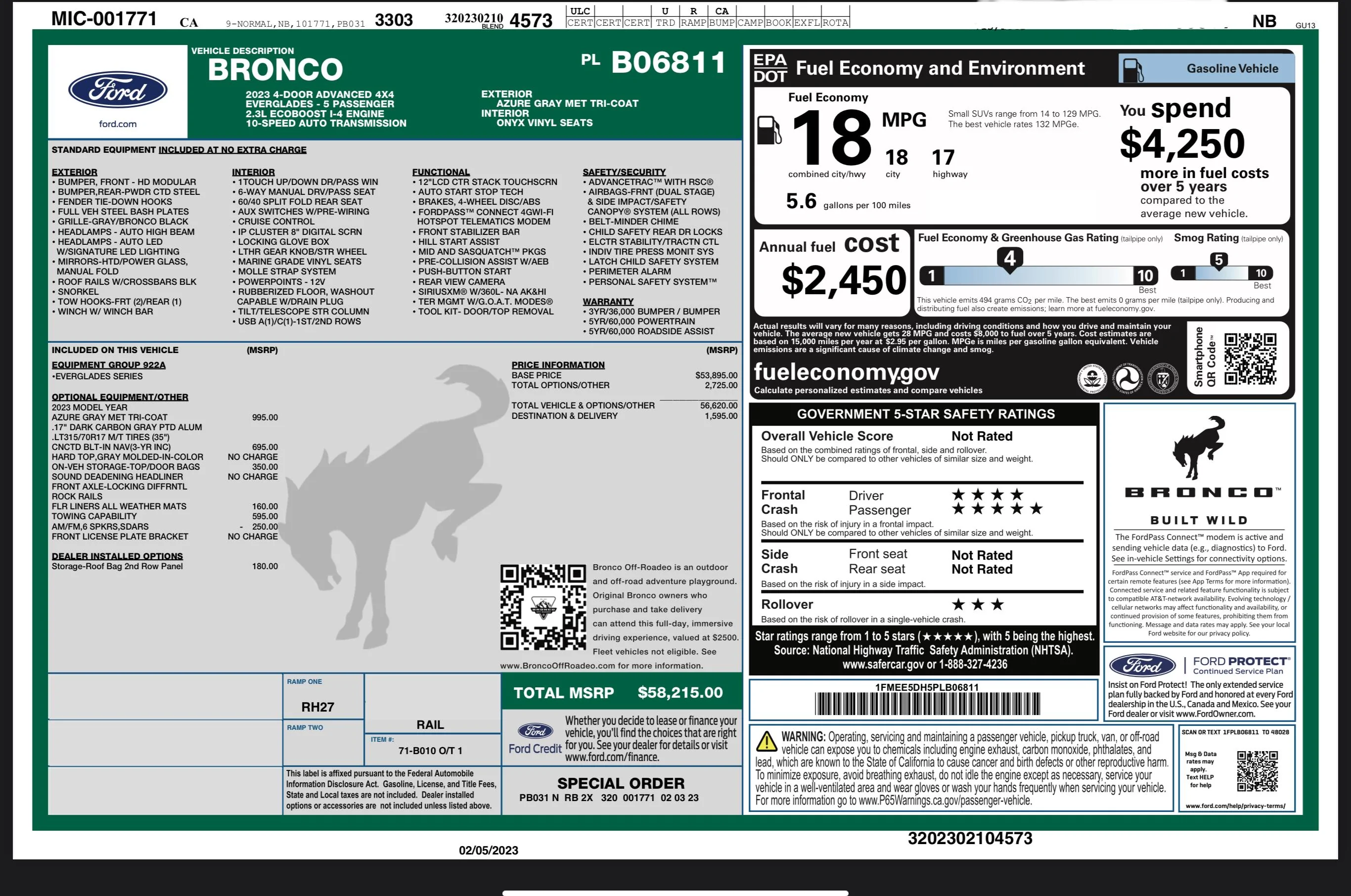 Ford Bronco 2/6/23 Build Week 3B020C2C-4137-4BBC-8B03-407ECEE0D316