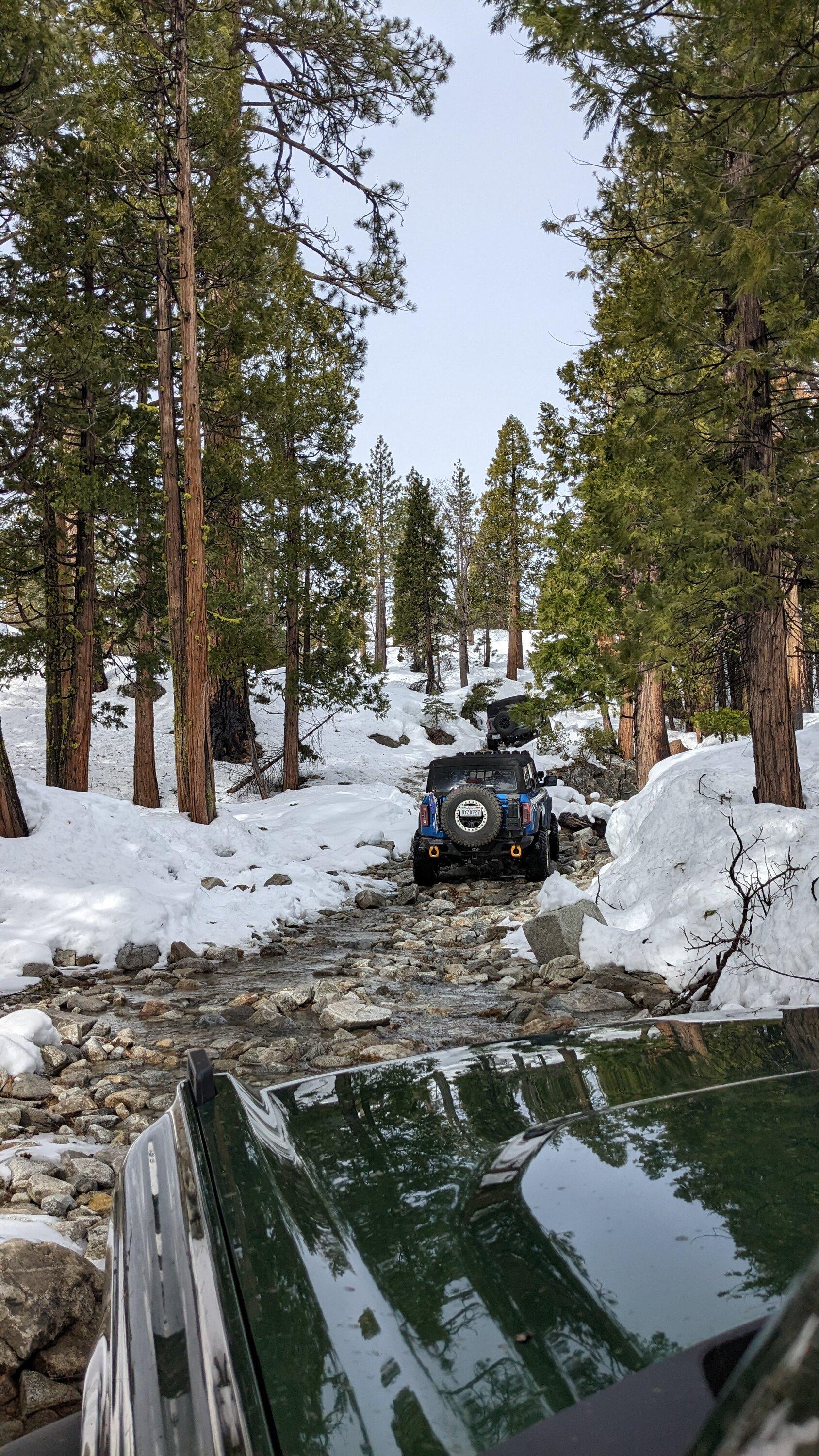 Ford Bronco Couple of Broncos go on a snow adventure PXL_20230204_192019948