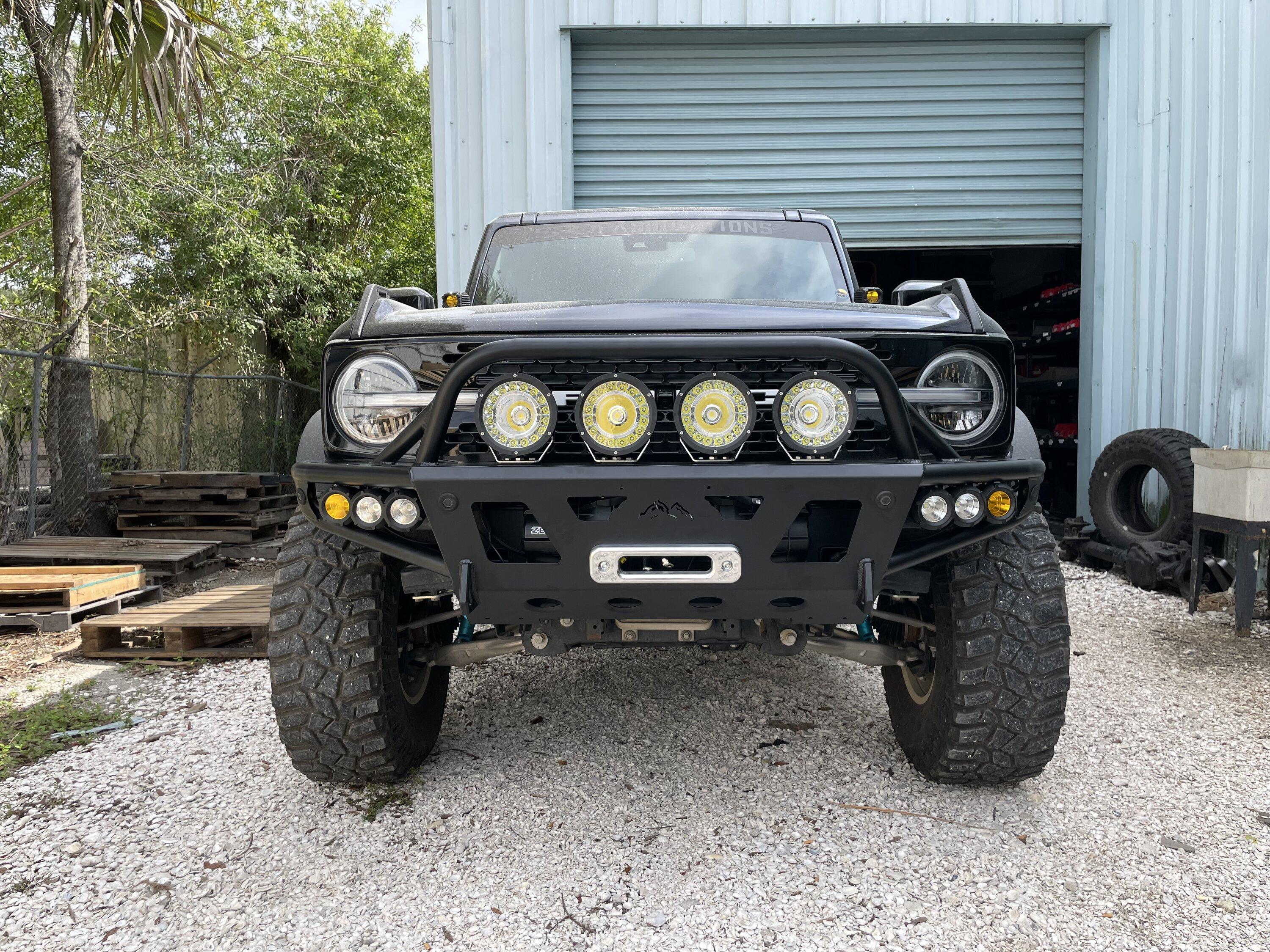 Ford Bronco SRQ Fabrications Front Hybrid Winch Bumper IMG_9487