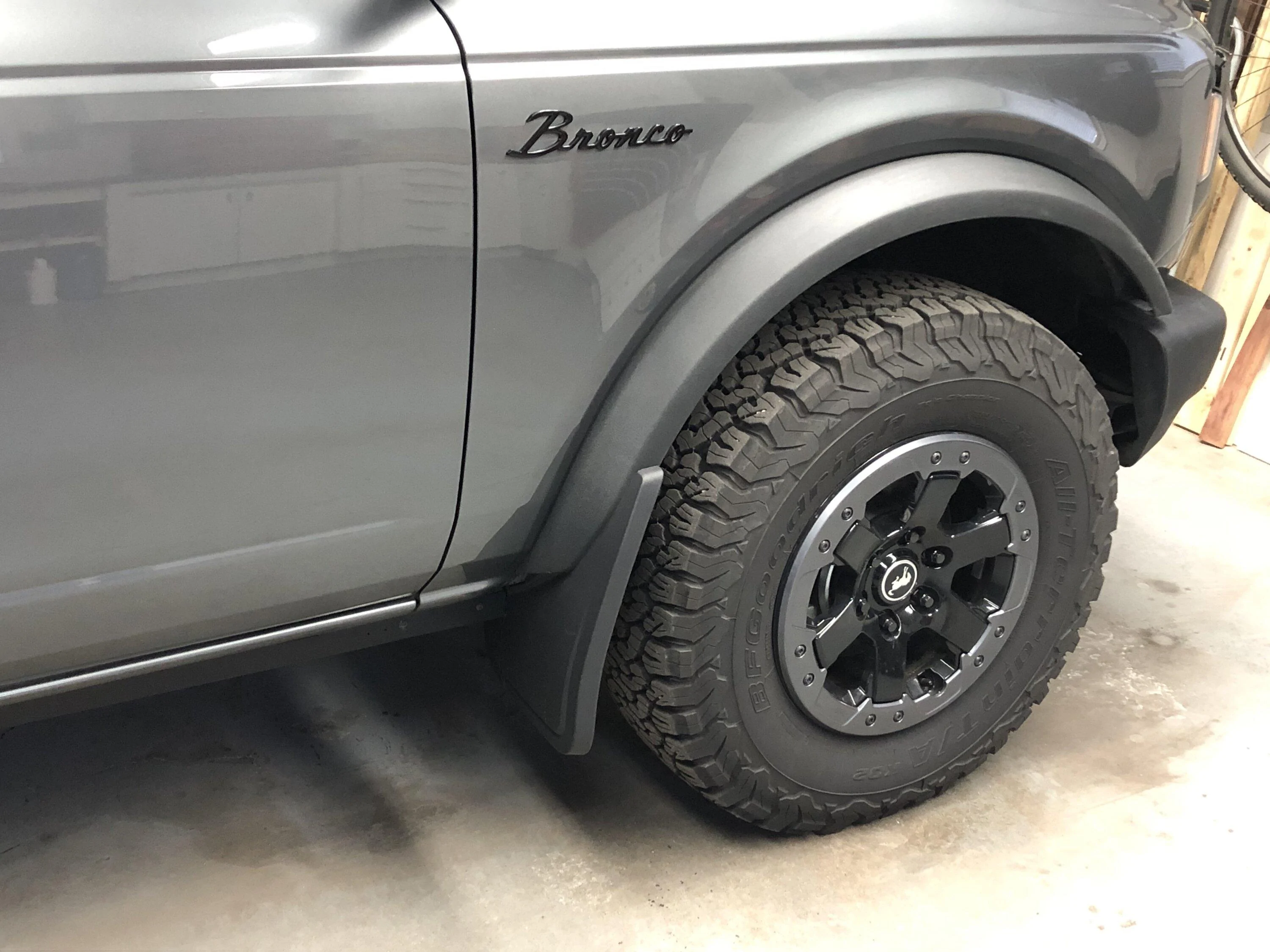 Ford Bronco Do the Ford splash guard/mud flaps require drilling to install? IMG_8236