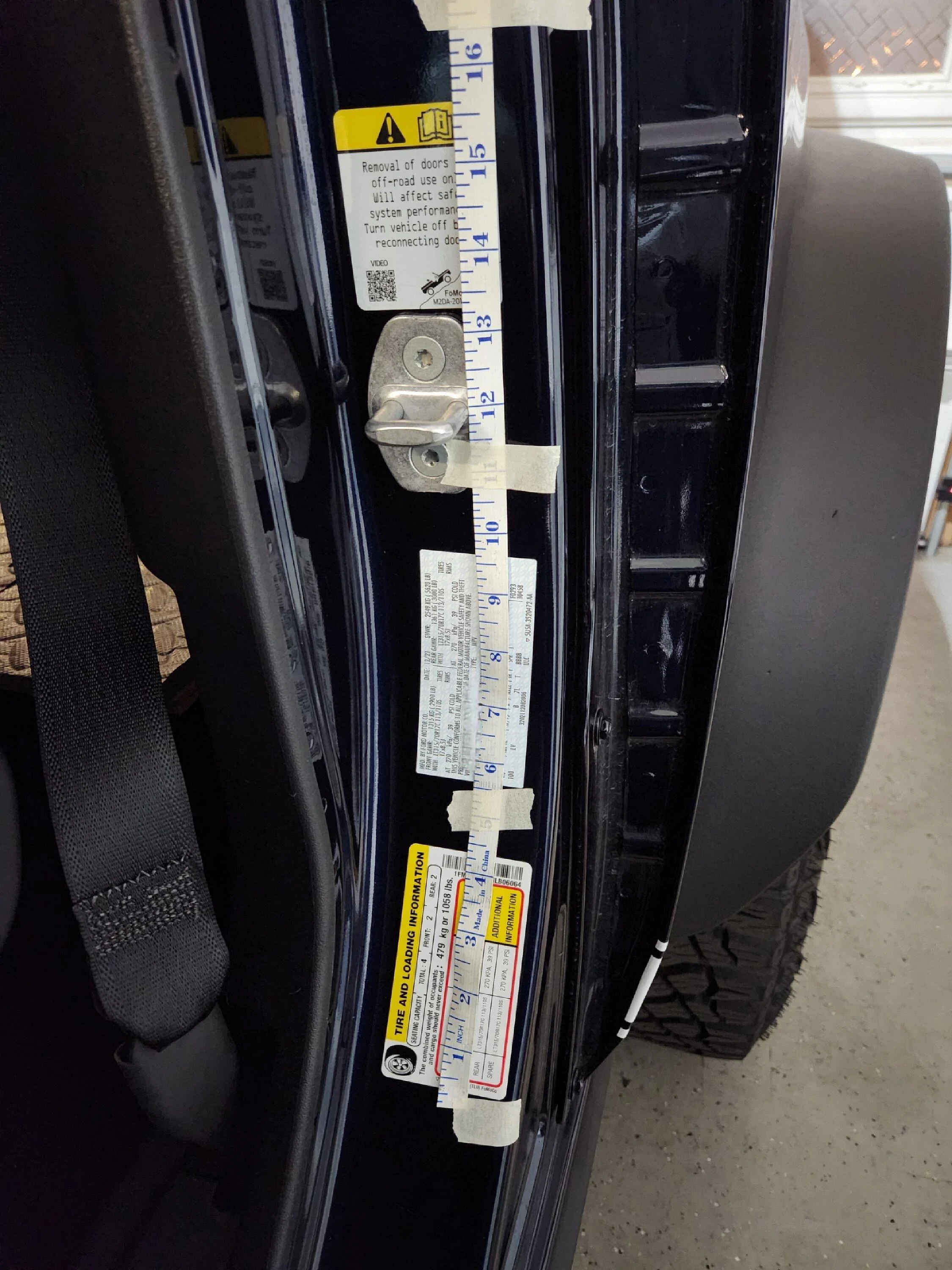 Ford Bronco Door Sill Warning Label Overlays...? 20230206_201113