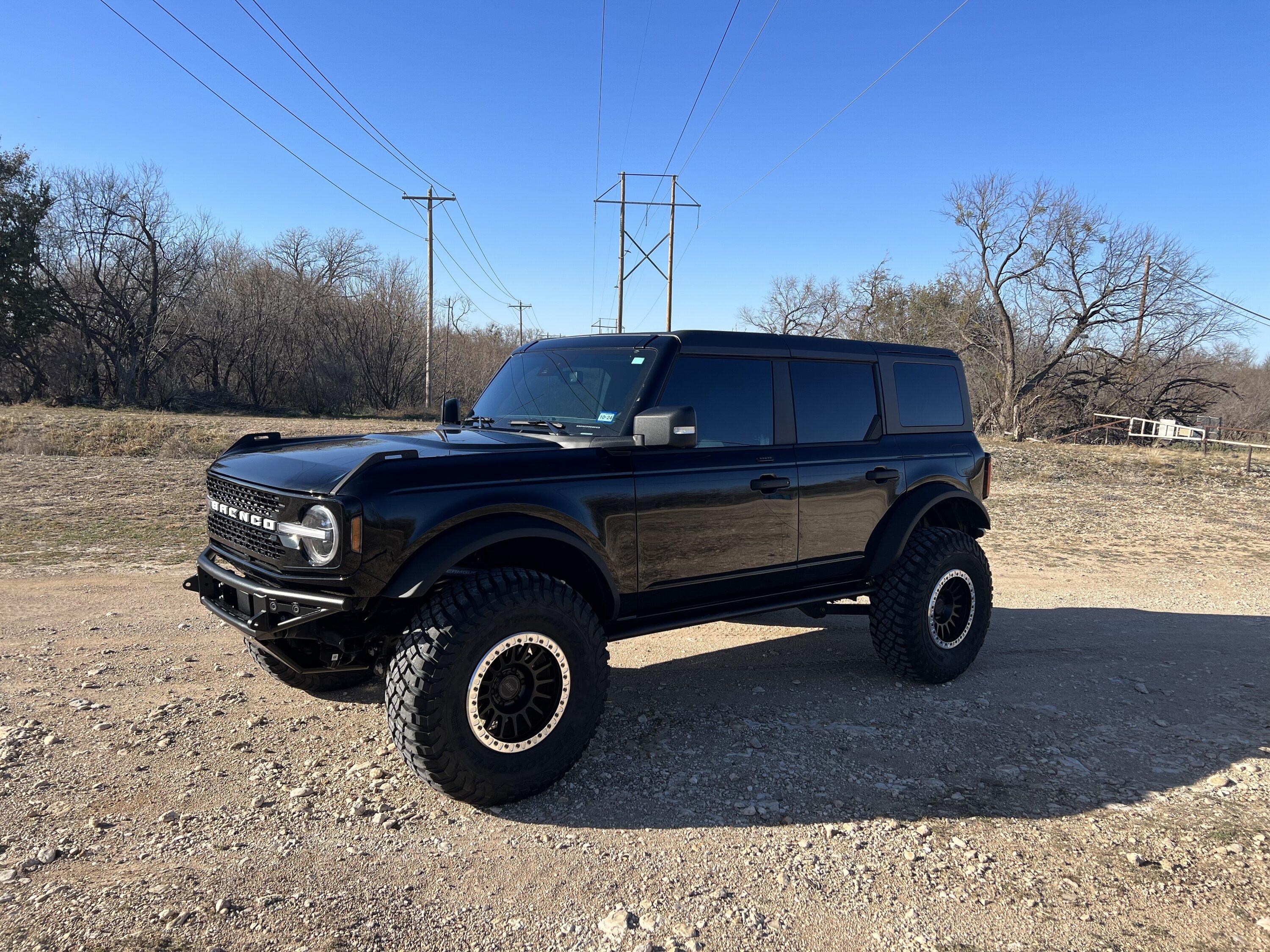 Ford Bronco 4 Door Bronco Wildtrak Black Out Build on 37" KM3s AD30C319-E660-4906-A143-D217CFC0670D