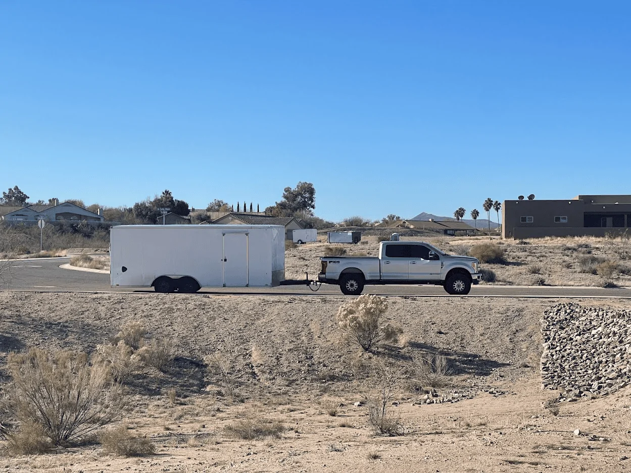 Ford Bronco Towed 6x12 cargo trailer with ease! 1675816875396