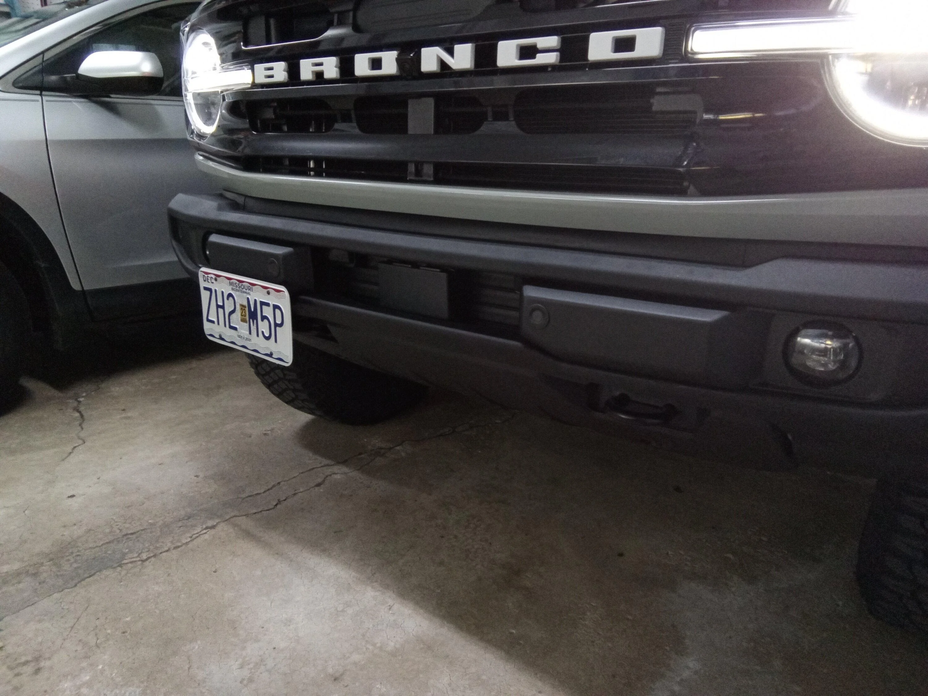 Ford Bronco Modular Bumper License Plate Mount 20230108_203339