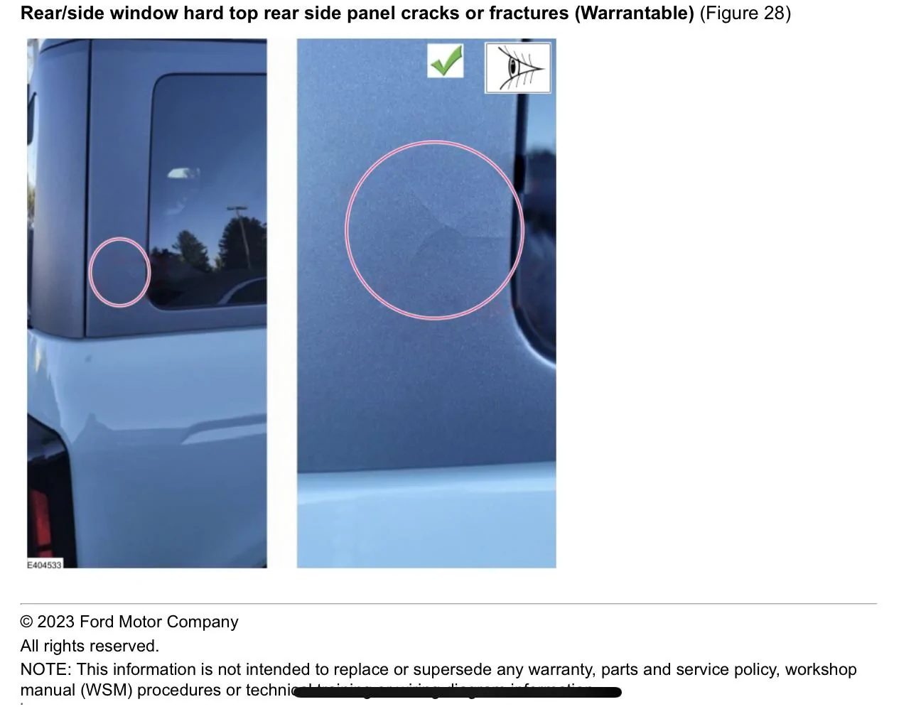 Ford Bronco Small Crack Appearing in MIC 2.0 Roof 5558EE75-D386-4AA8-99A6-4113F02CA587