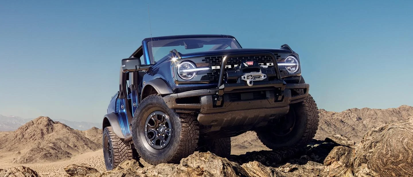 Ford Bronco Antimatter Blue Bronco Preproduction First Look! 4 Door Big Bend Model antimatter bronco
