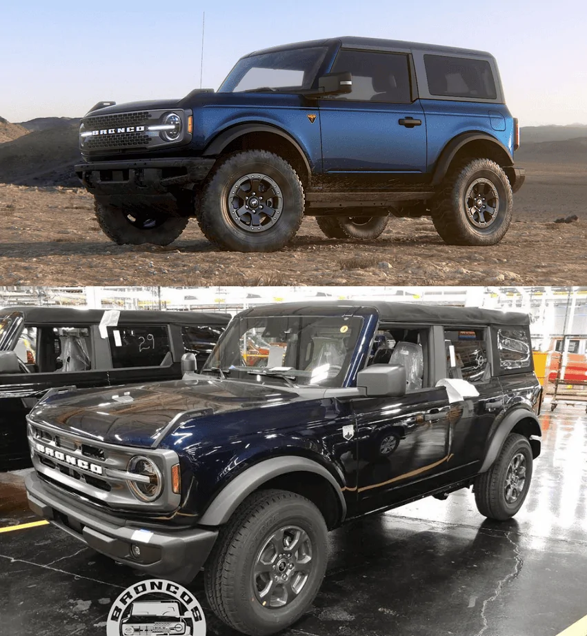 Ford Bronco Antimatter Blue Bronco Preproduction First Look! 4 Door Big Bend Model 1602265437315