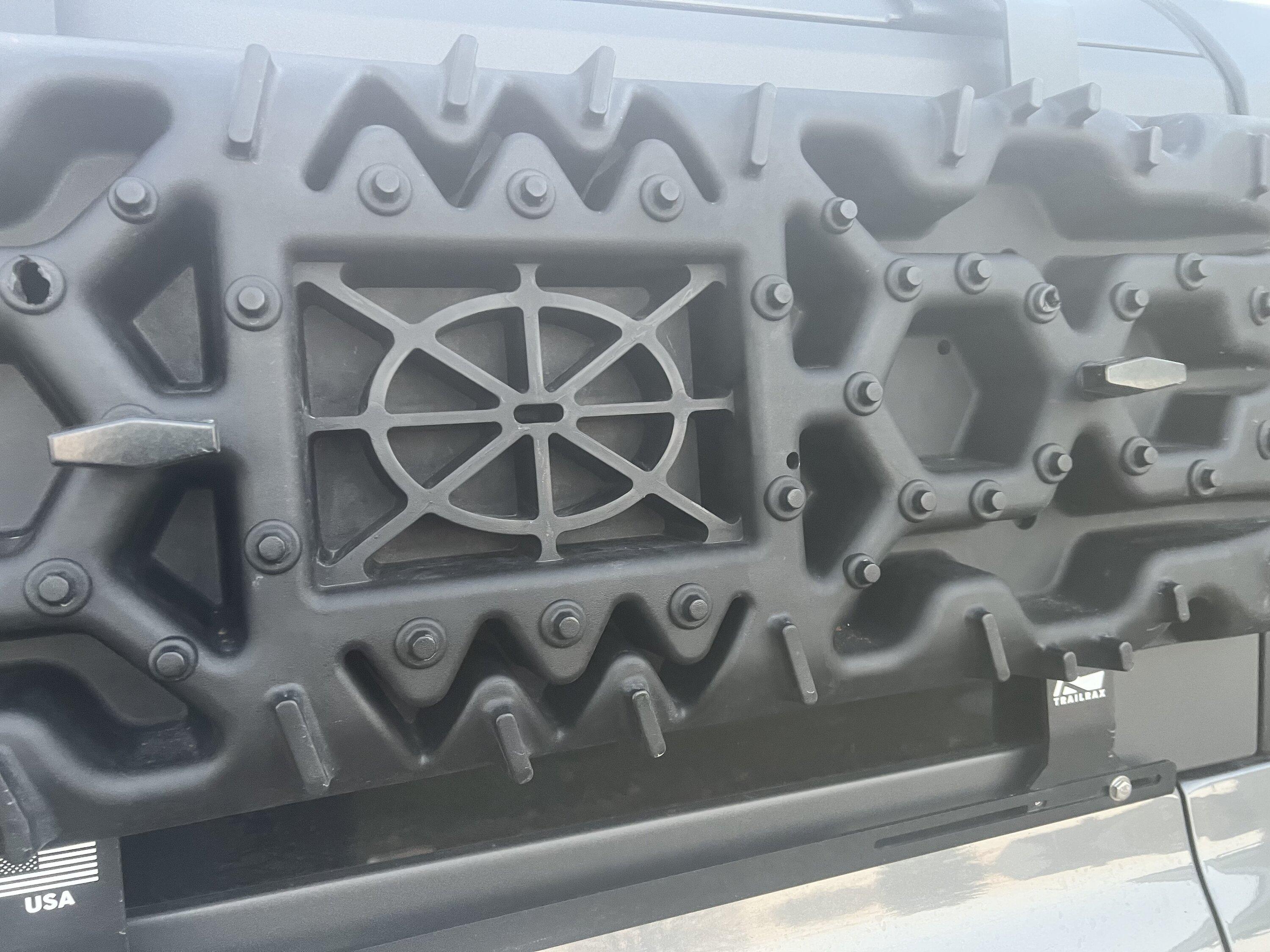 Ford Bronco Recovery boards mounted on Pak Rax 0B847A3F-2734-4AA8-AD13-B29E06205BCB