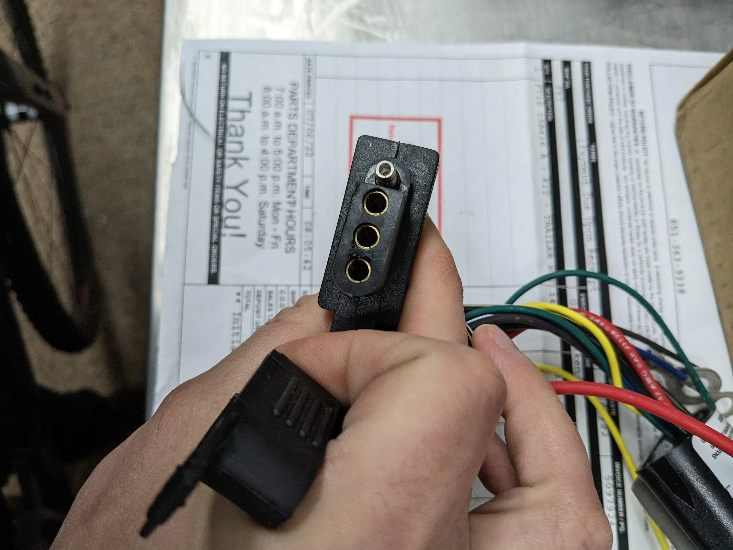 Ford Bronco OEM Ford trailer wiring harness PXL_20230210_160739861