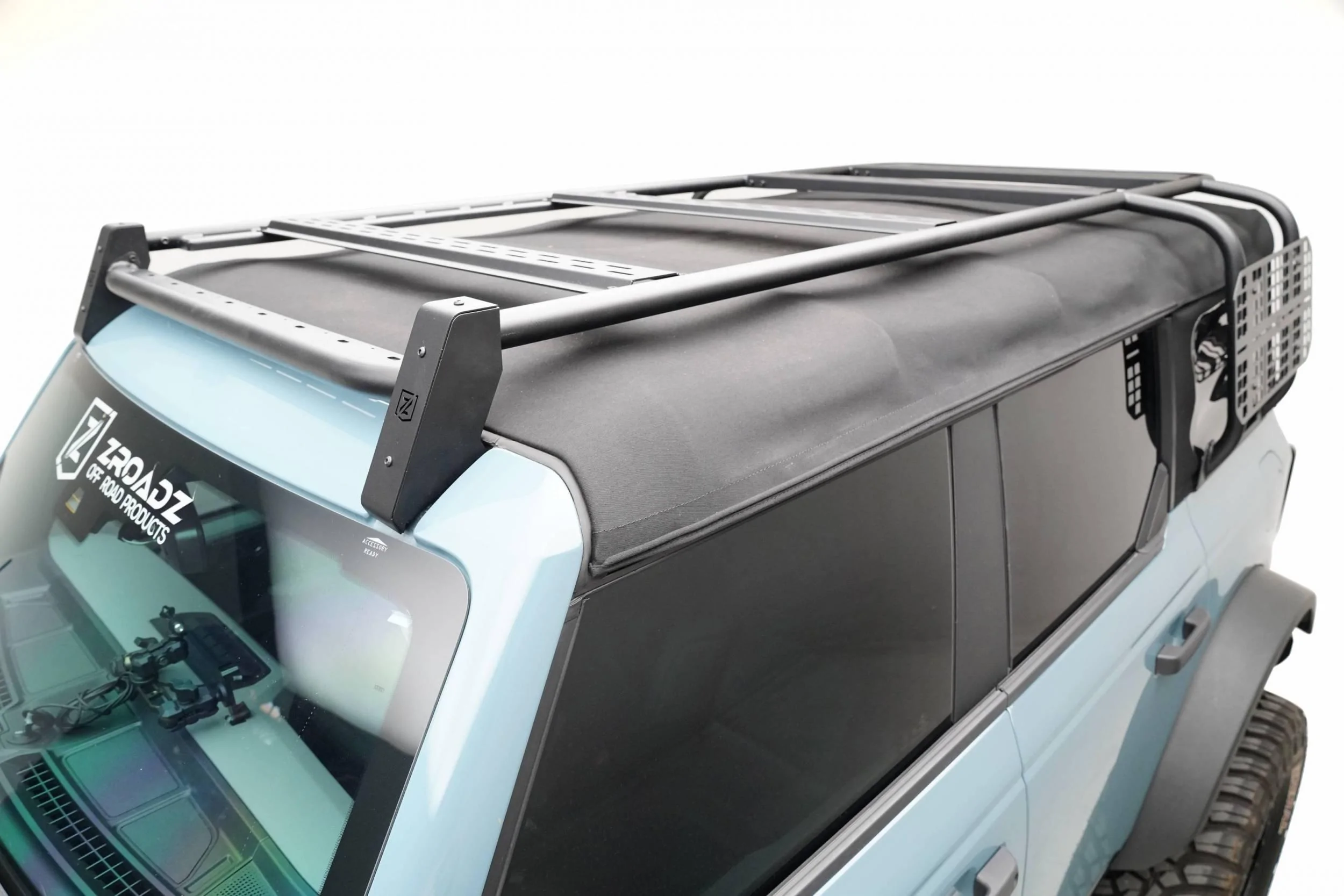 Ford Bronco Updated Soft Top Rack Images - ZROADZ OffRoad Ford Bronco Soft Top Rack_LG MOLLE_1