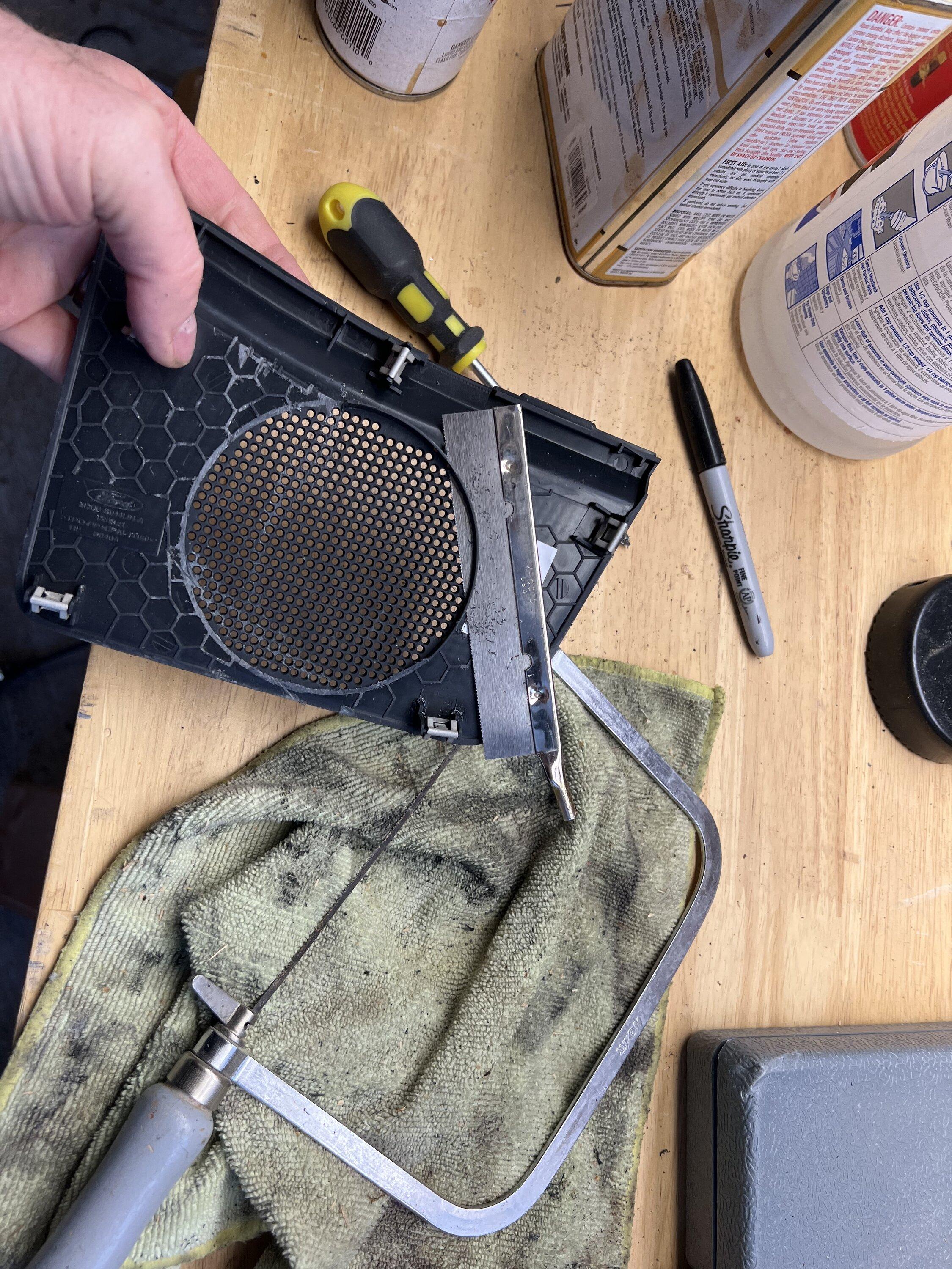 Ford Bronco Progress on custom mod dash mid/tweeter plates 3F76A324-74D6-47FA-9470-E31E5BDC7519