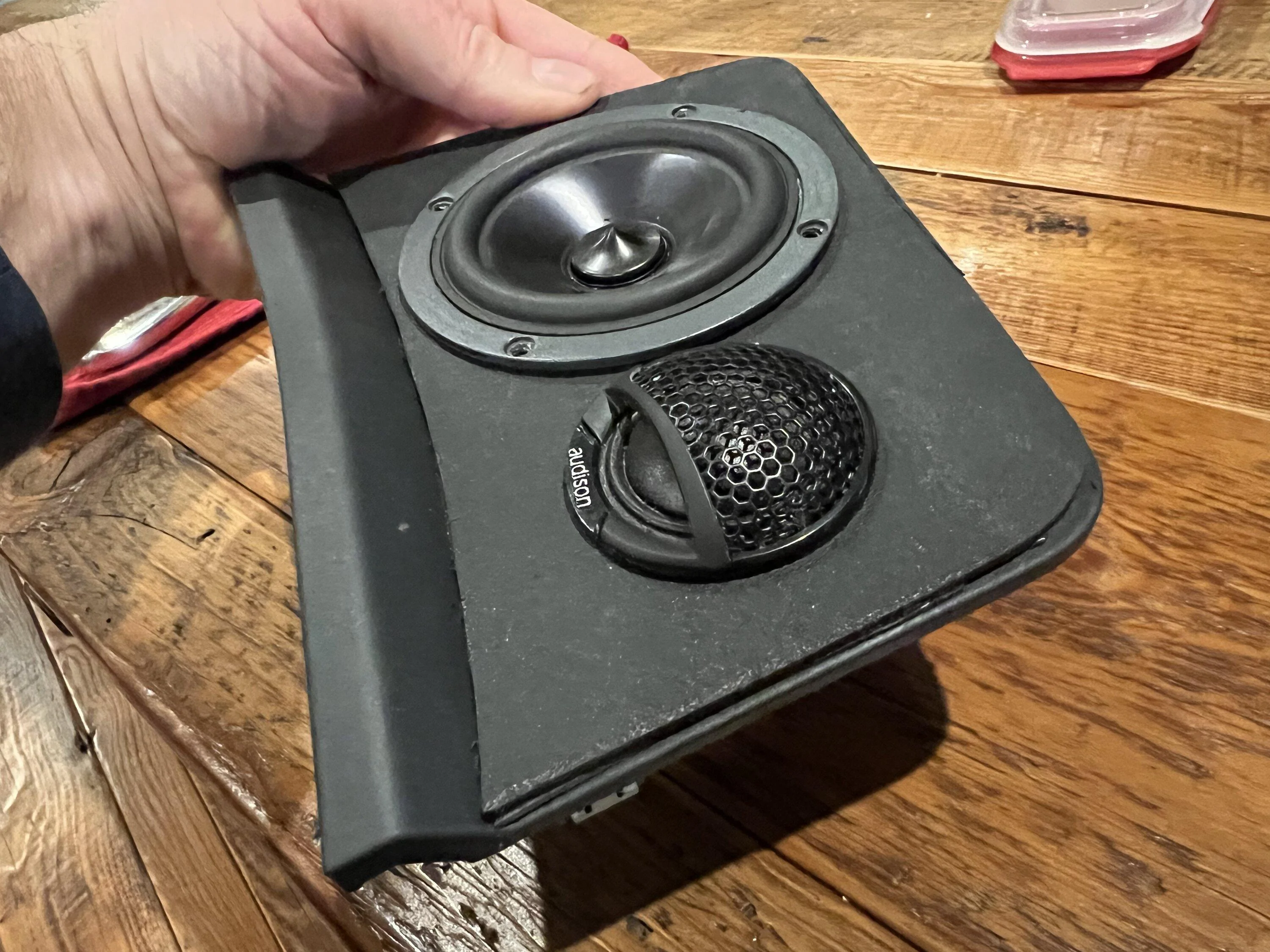 Ford Bronco Progress on custom mod dash mid/tweeter plates F12B0DB7-5BDA-4661-9CD1-586486185EF8