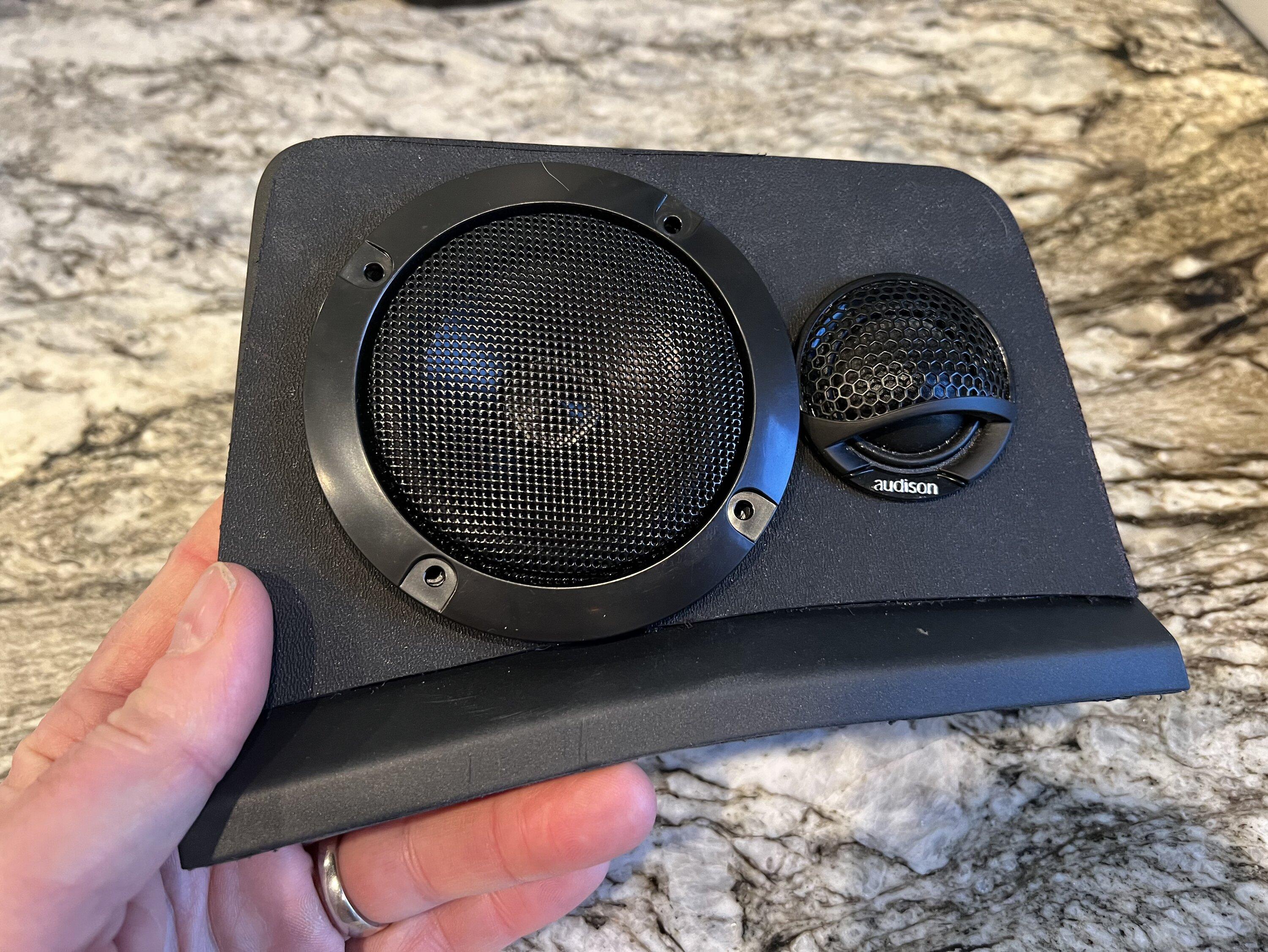 Ford Bronco Progress on custom mod dash mid/tweeter plates 67F8ABF9-2E0C-4C4B-8FD2-822348F63C0B