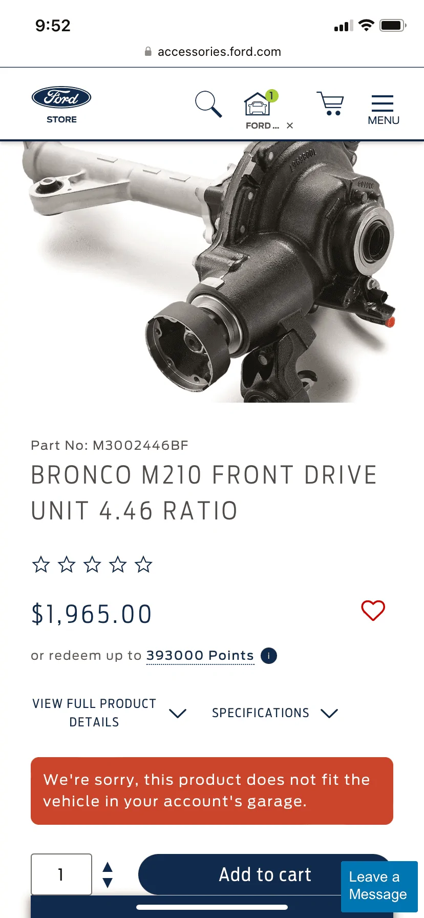 Ford Bronco 210 drive unit swap from 190 EA7F301F-6446-45F2-8AAA-E9B02C66F2FF