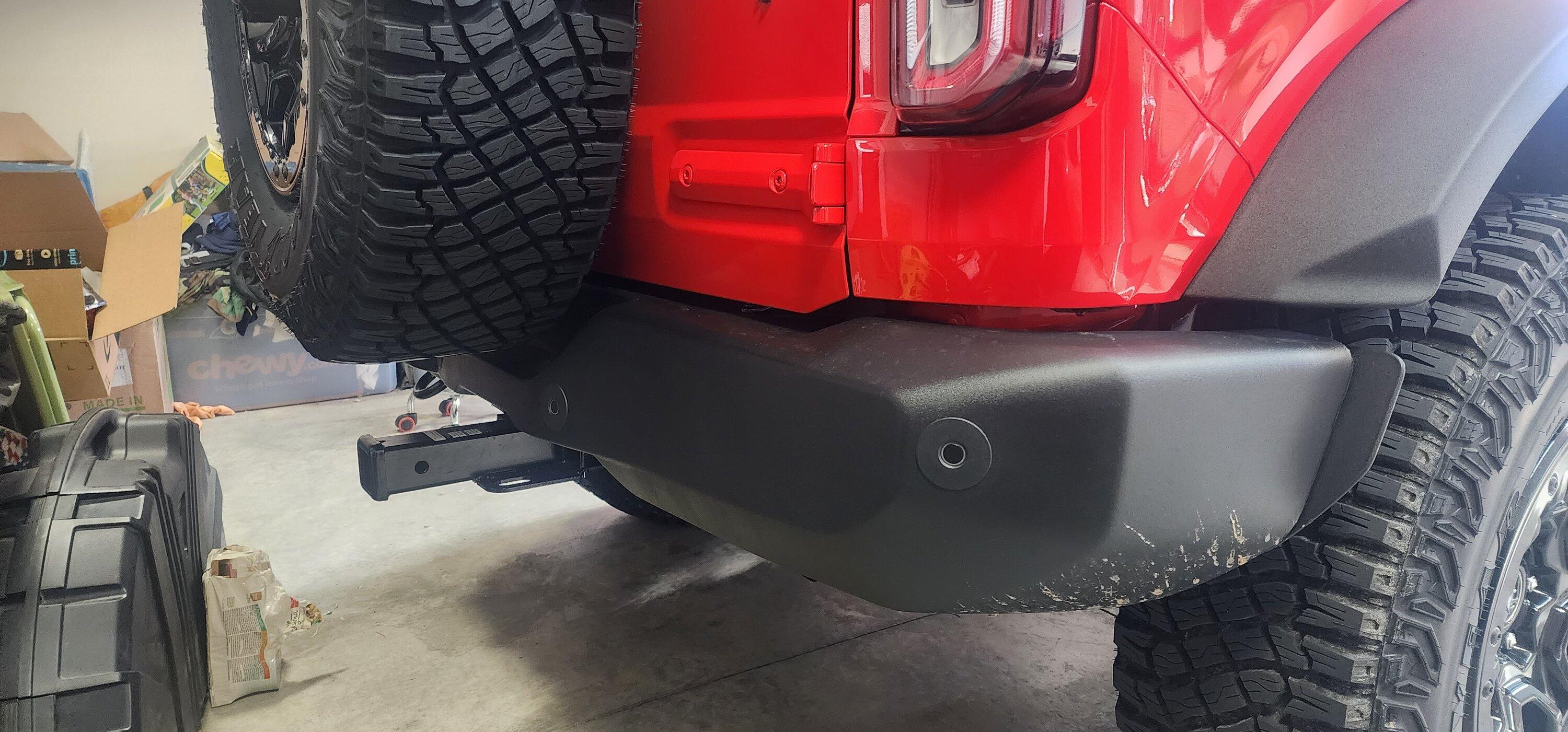 Ford Bronco Is this normal? Hitch sticks out 20230211_104729