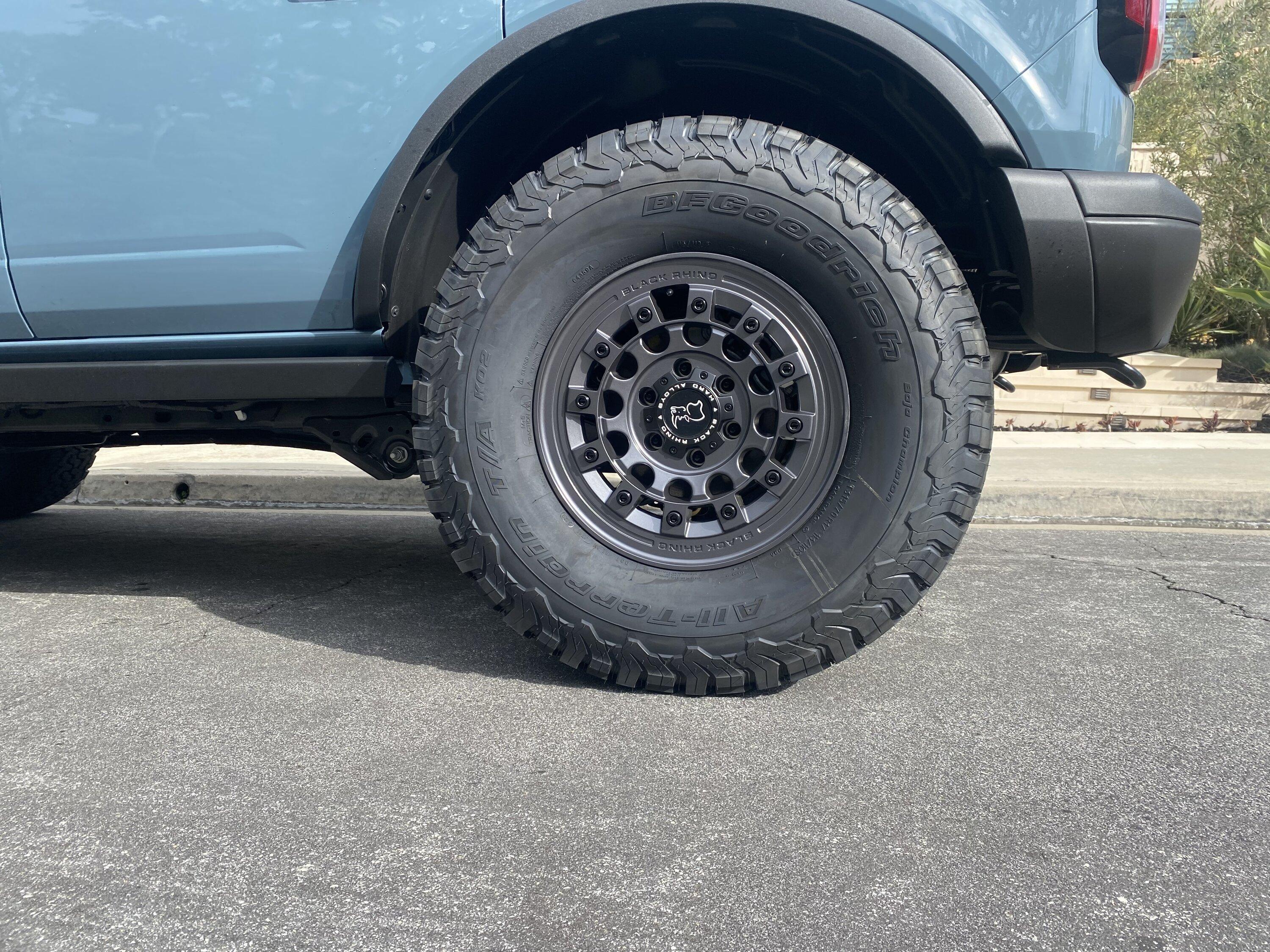 Ford Bronco Show us your installed wheel / tire upgrades here! (Pics) EB27AA69-D9A4-4602-B55A-416C5C57D12E