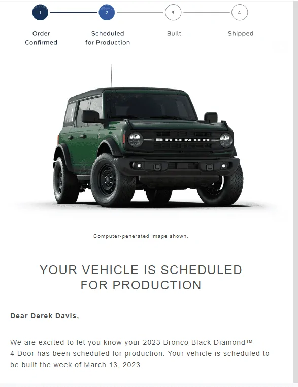 Ford Bronco 03/13/2023 Build Week Screenshot (86)