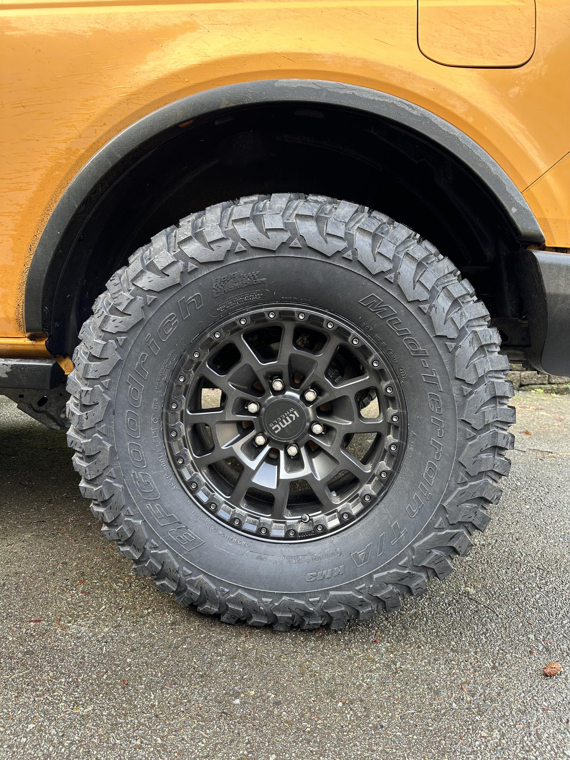 Ford Bronco Show us your installed wheel / tire upgrades here! (Pics) 2023-02-13 11.52.34