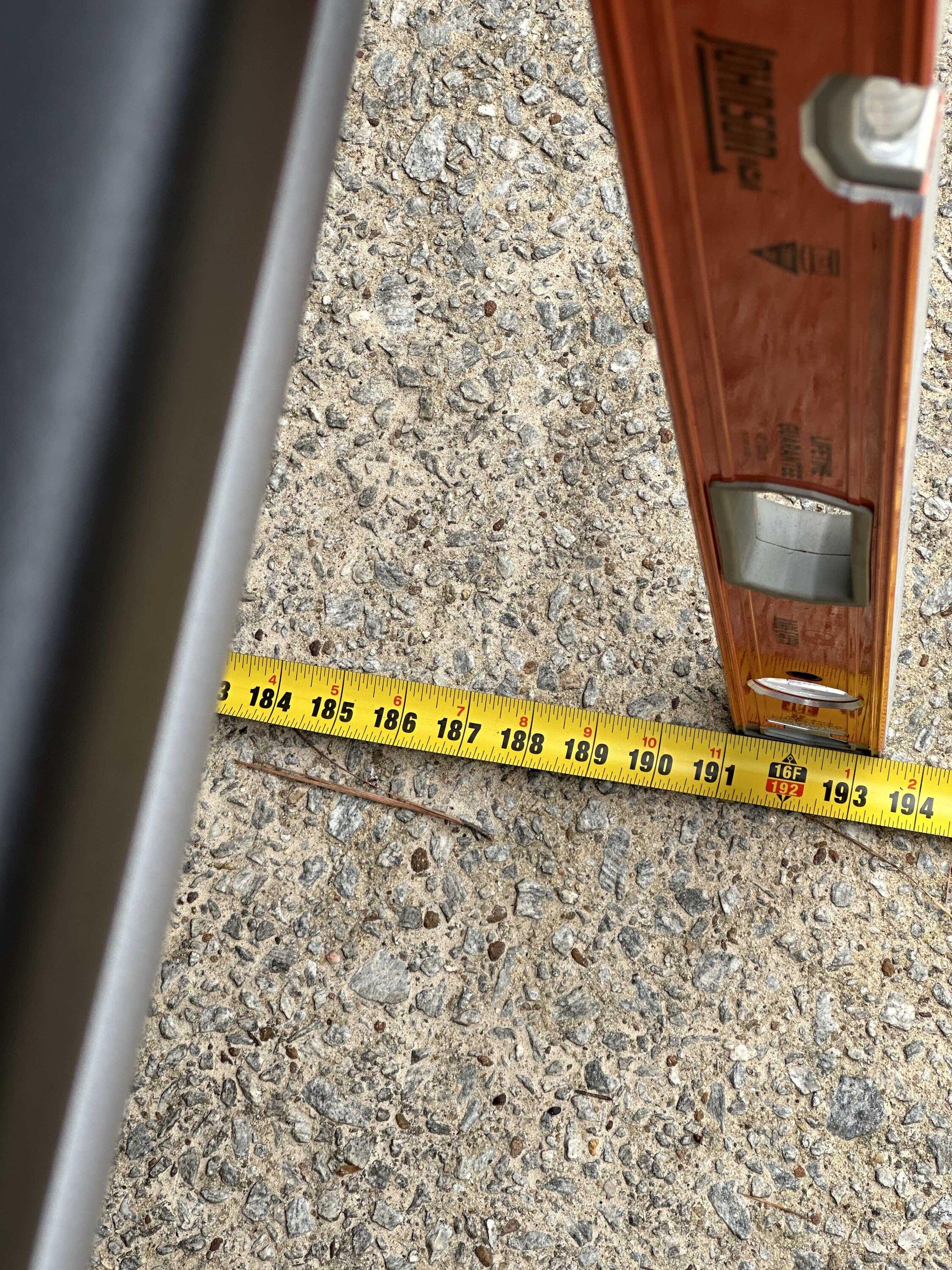 Ford Bronco Bronco Raptor exterior/garage fitment dimensions -- here's measurements at widest points IMG_3165