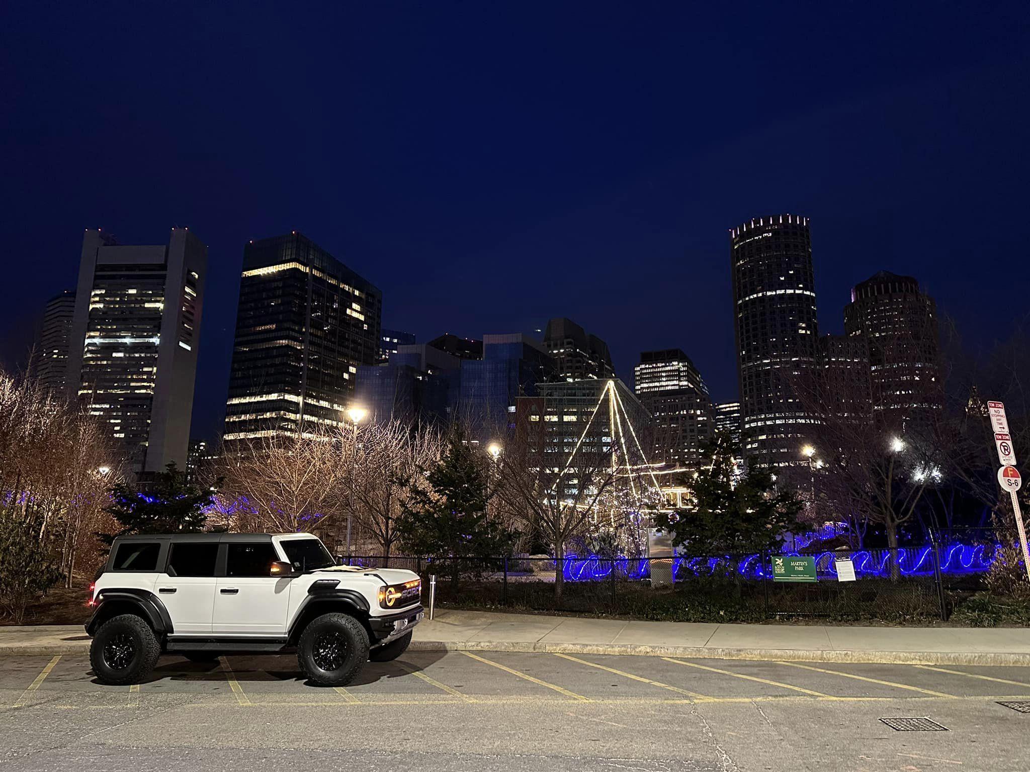Ford Bronco Satin White Bronco Raptor XPEL Stealth PPF Wrap Oxford White Bronco Raptor XPEL Stealth PPF 3