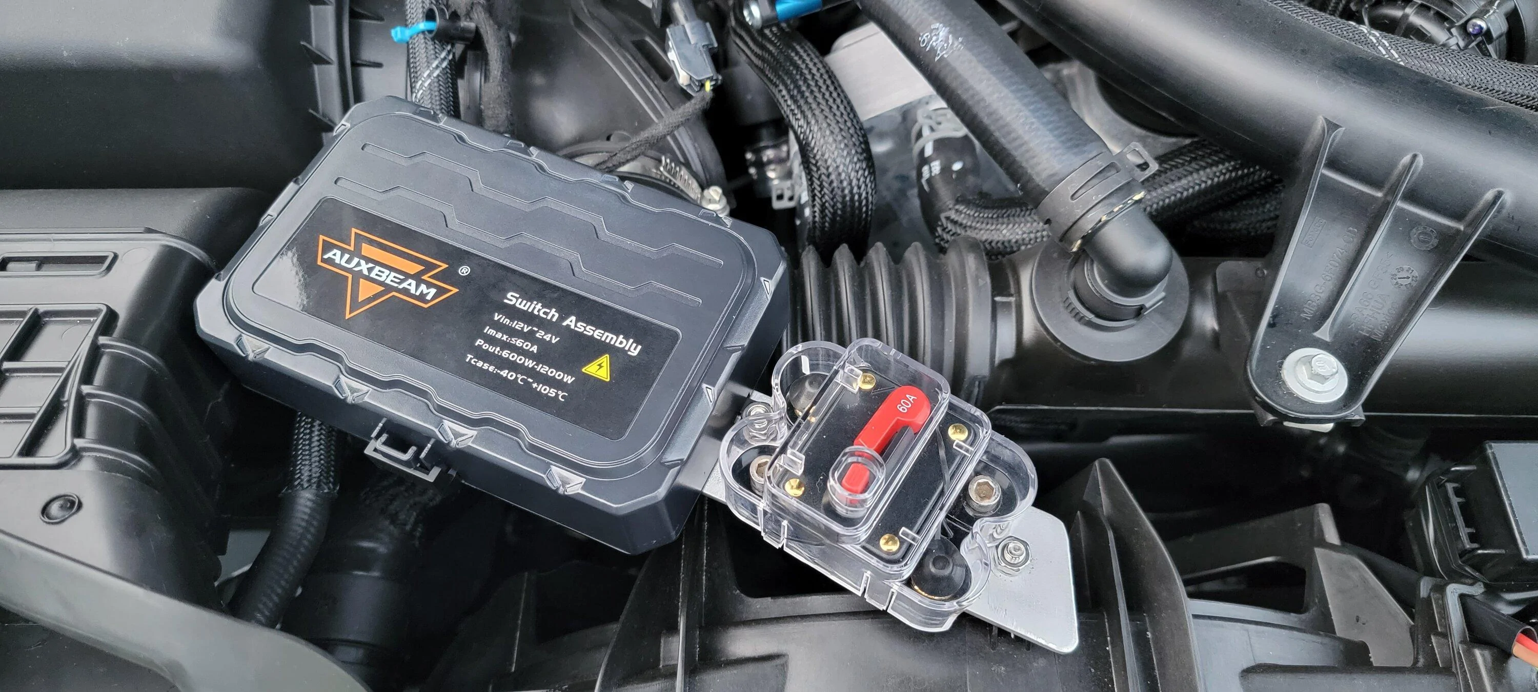 Ford Bronco DETAILED info on my lighting / wiring setup -- bumper lights, ditch lights, underhood lights switch module in enginebay