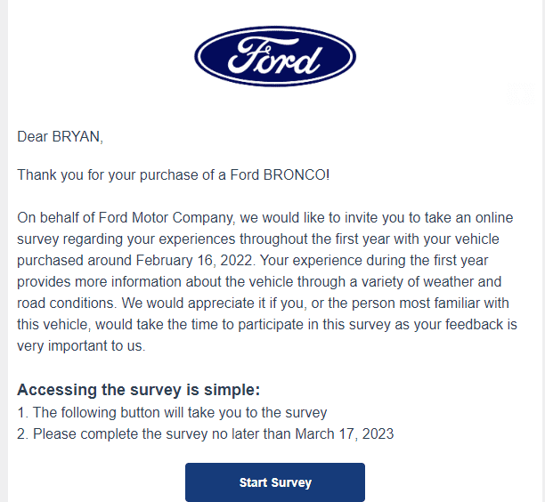 Ford Bronco STOP delivery on some Broncos due to 10-speed auto transmission recall (build dates: 11/14/22 - 01/12/23) -- loose bolt / park pawl issue 1676548208082