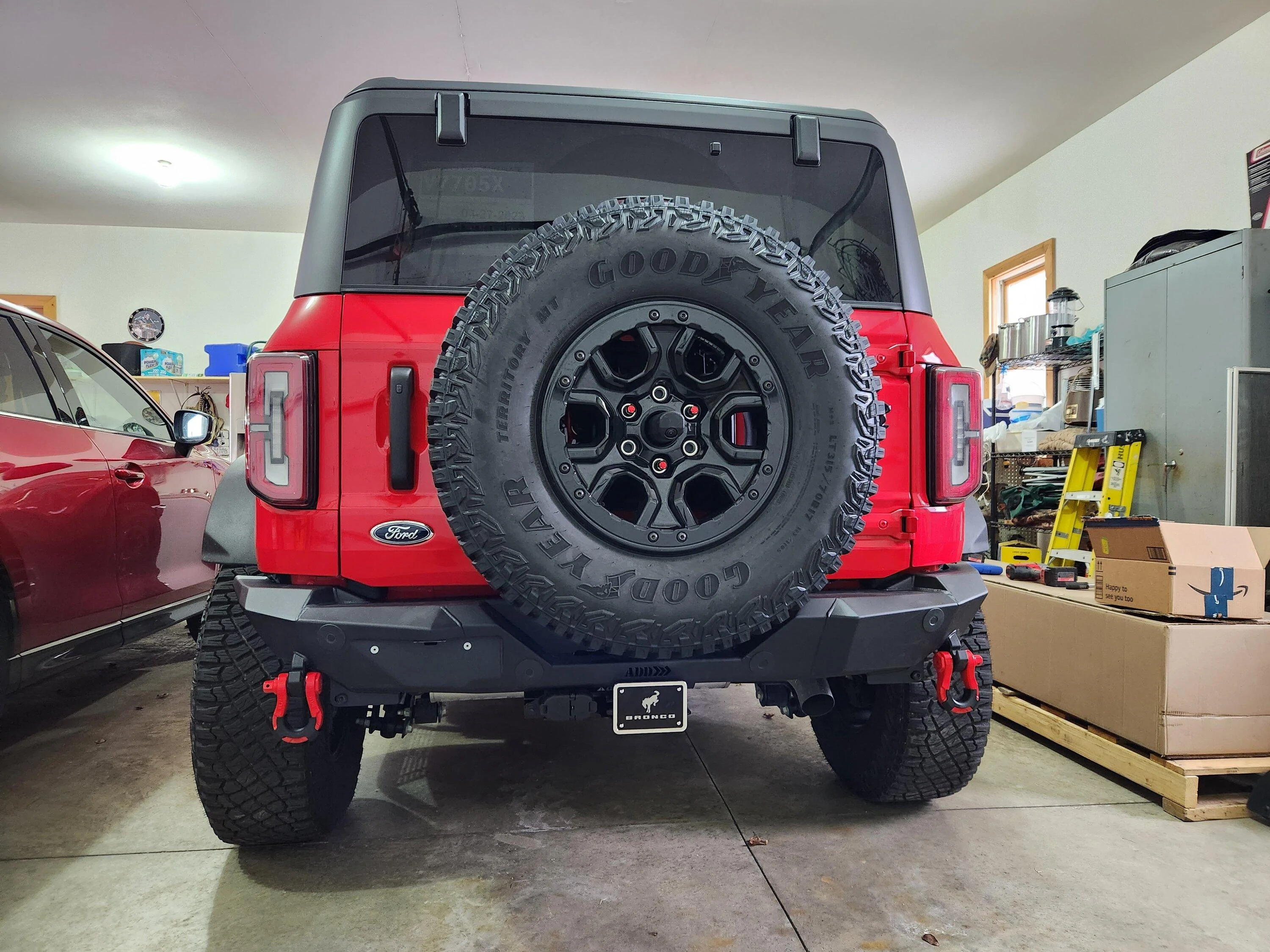 Ford Bronco ADD Rock Fighter rear bumper installed 20230216_084210