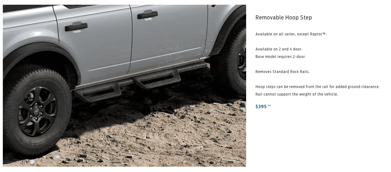 Ford Bronco WTB - AEM 4-Door Hoop Steps Screen Shot 2023-02-17 at 1.54.32 PM