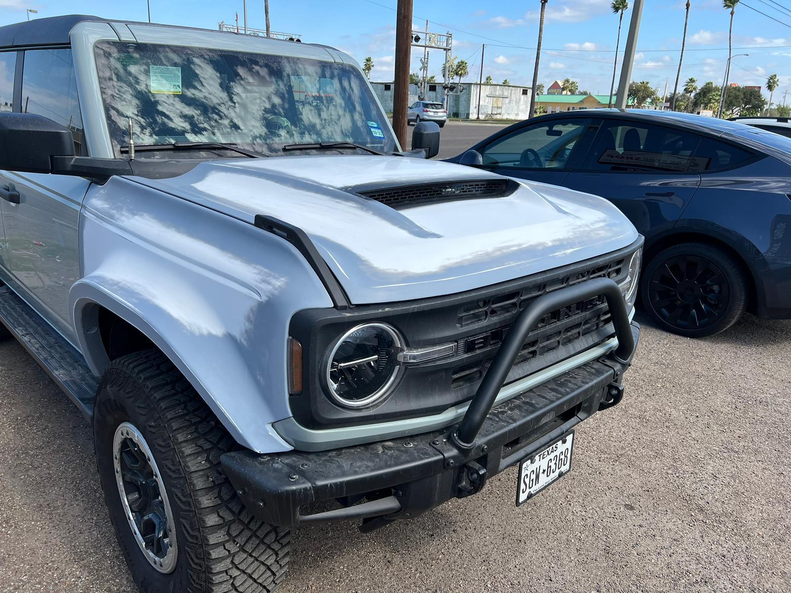 Ford Bronco ADV Fiberglass Fenders and Ram Air Hood Installed on Matte Olive Basesquatch PHOTO-2023-01-29-19-54-50