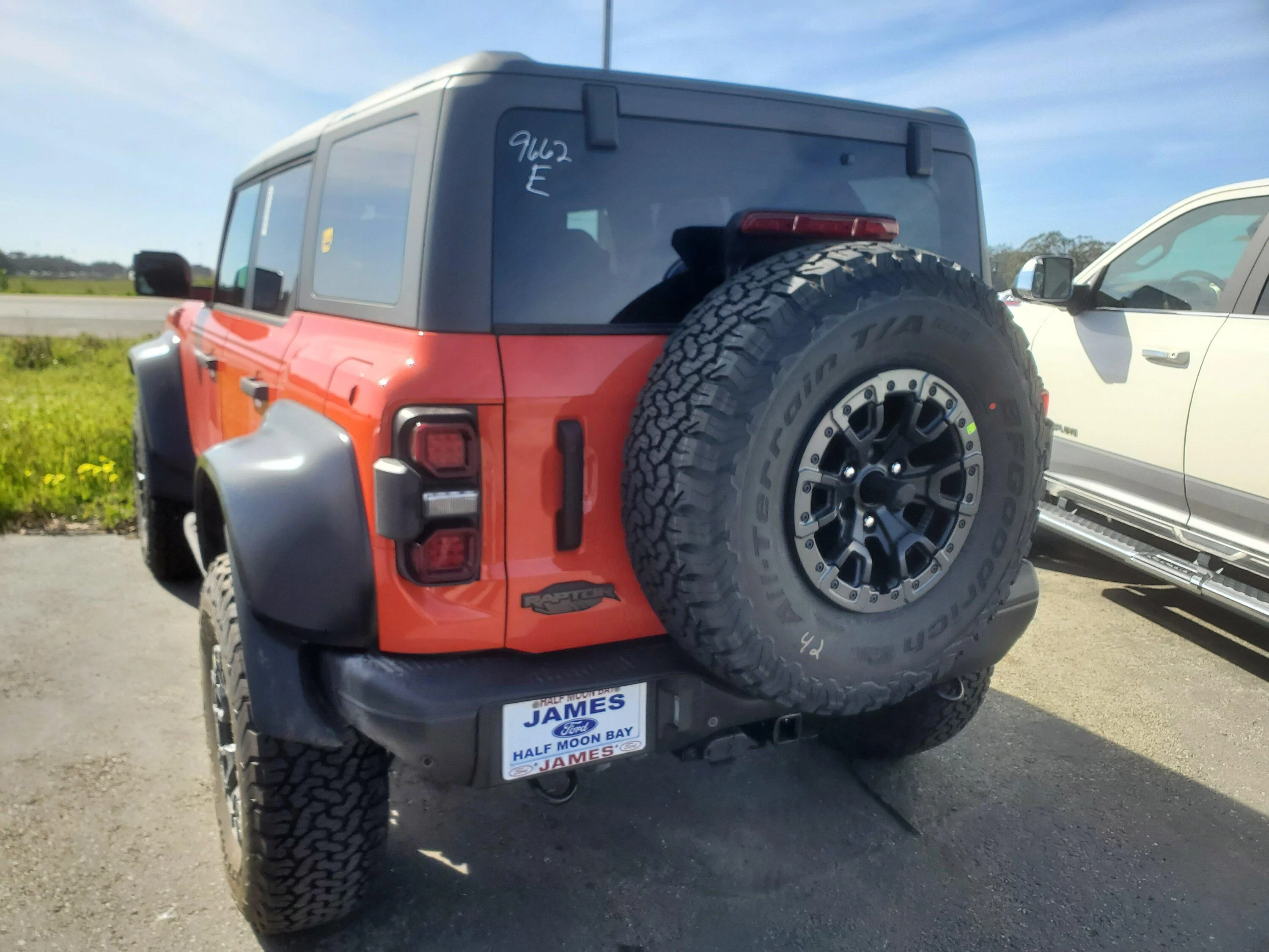 Ford Bronco Code Orange Bronco Raptor In Half Moon Bay CA 20230218_123915