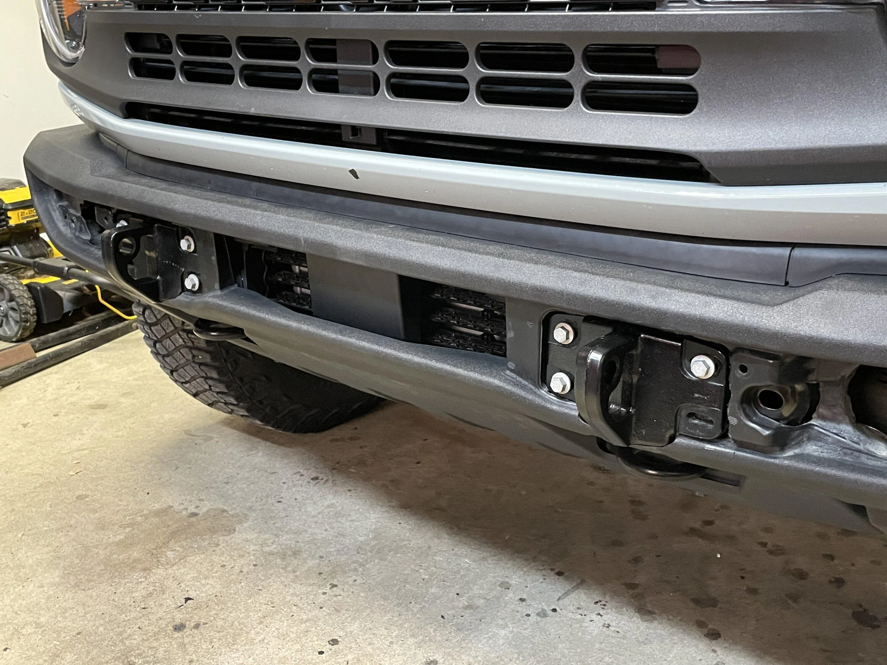 Ford Bronco Modular Bumper Tow Hooks Mounted with Plastic Bumper C06D399F-420A-44E8-85A1-CDA77CA5EAA6