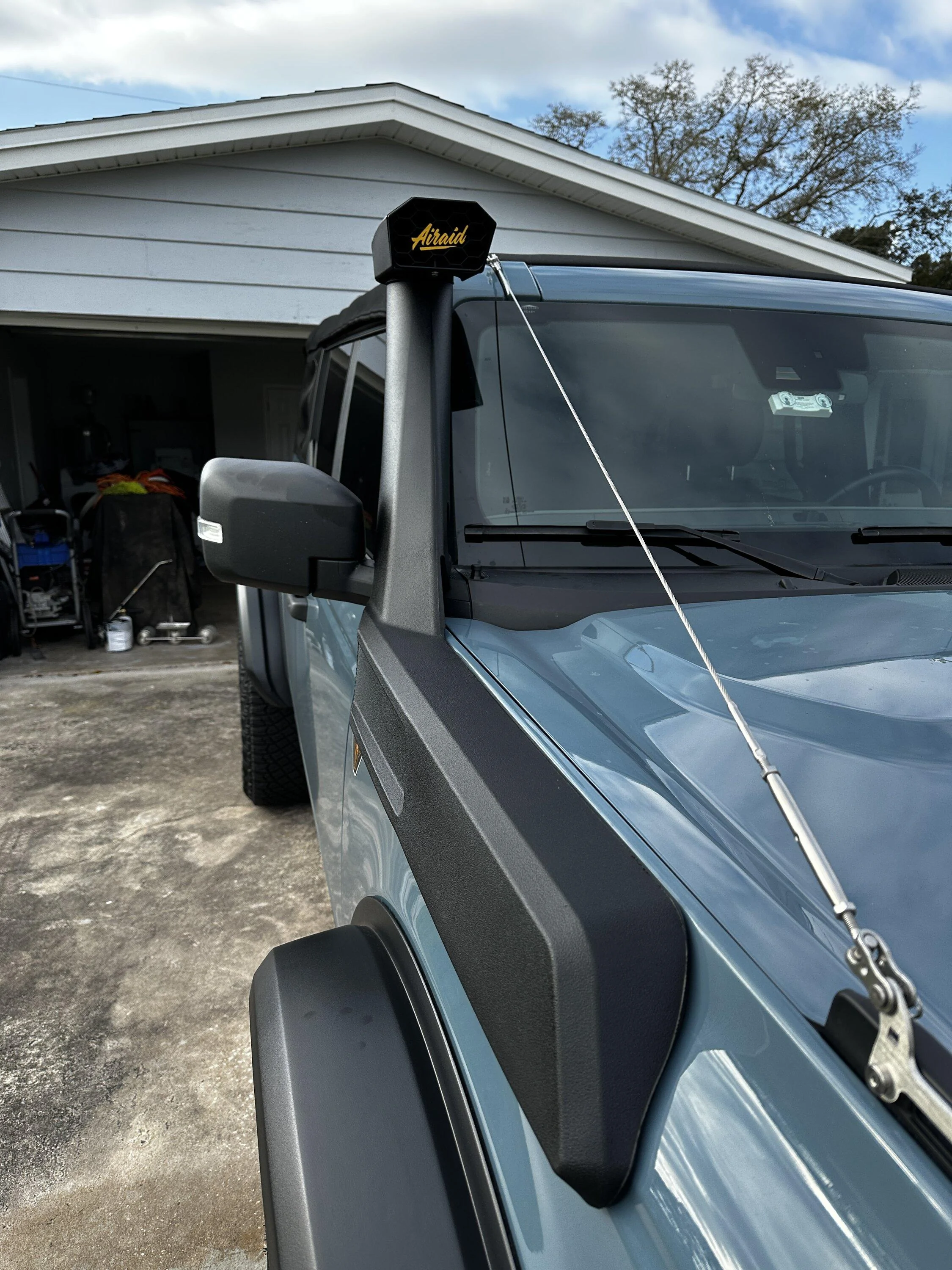 Ford Bronco Airaid Snorkel Installed (after engine stall from water intake) B050F207-9D9A-4875-9468-1D10E521094A