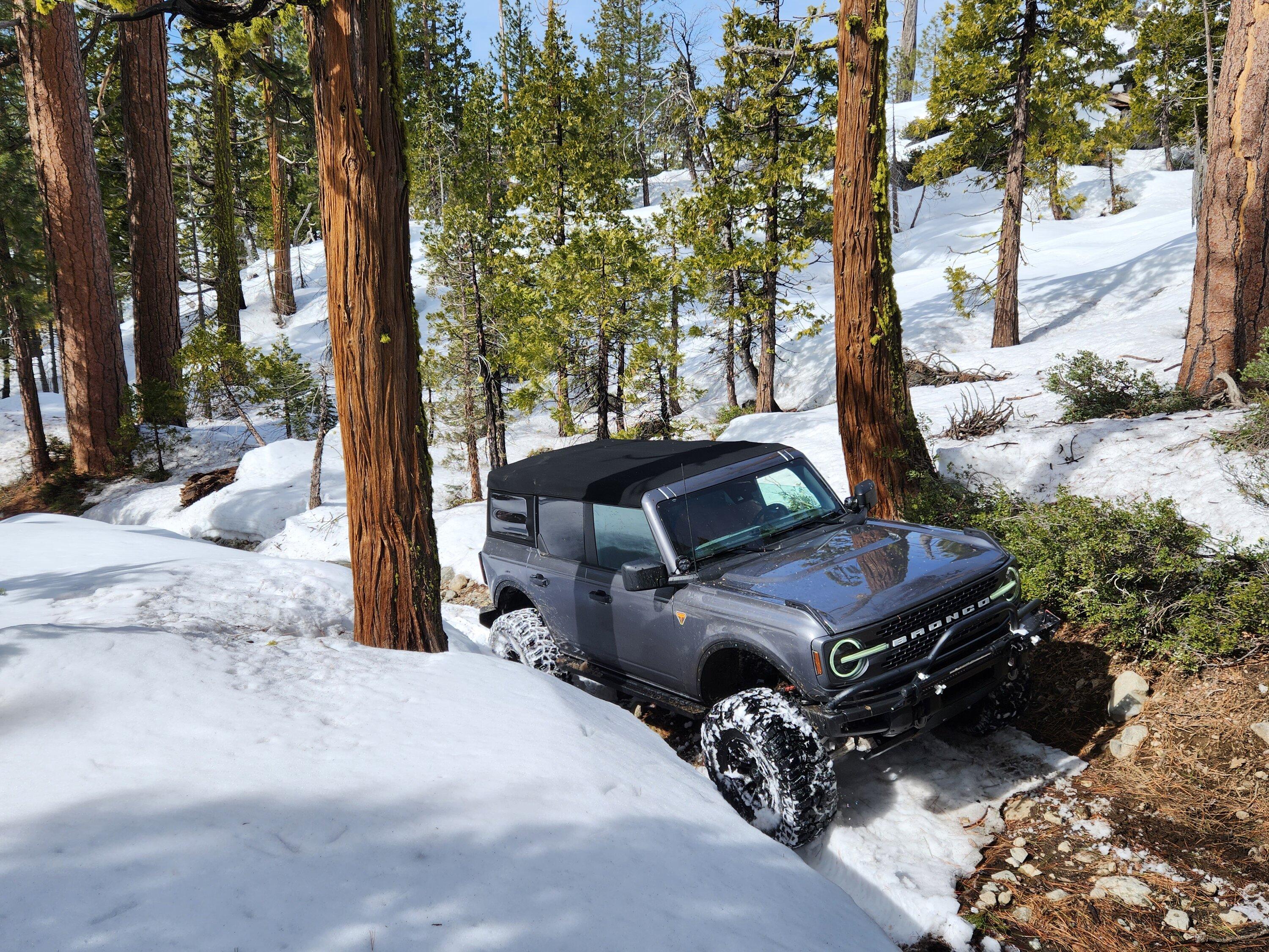 Ford Bronco Bronco Snow Day @ Eagle Lake, Fordyce Trails Sierra Nevada Mountains 20230219_114303