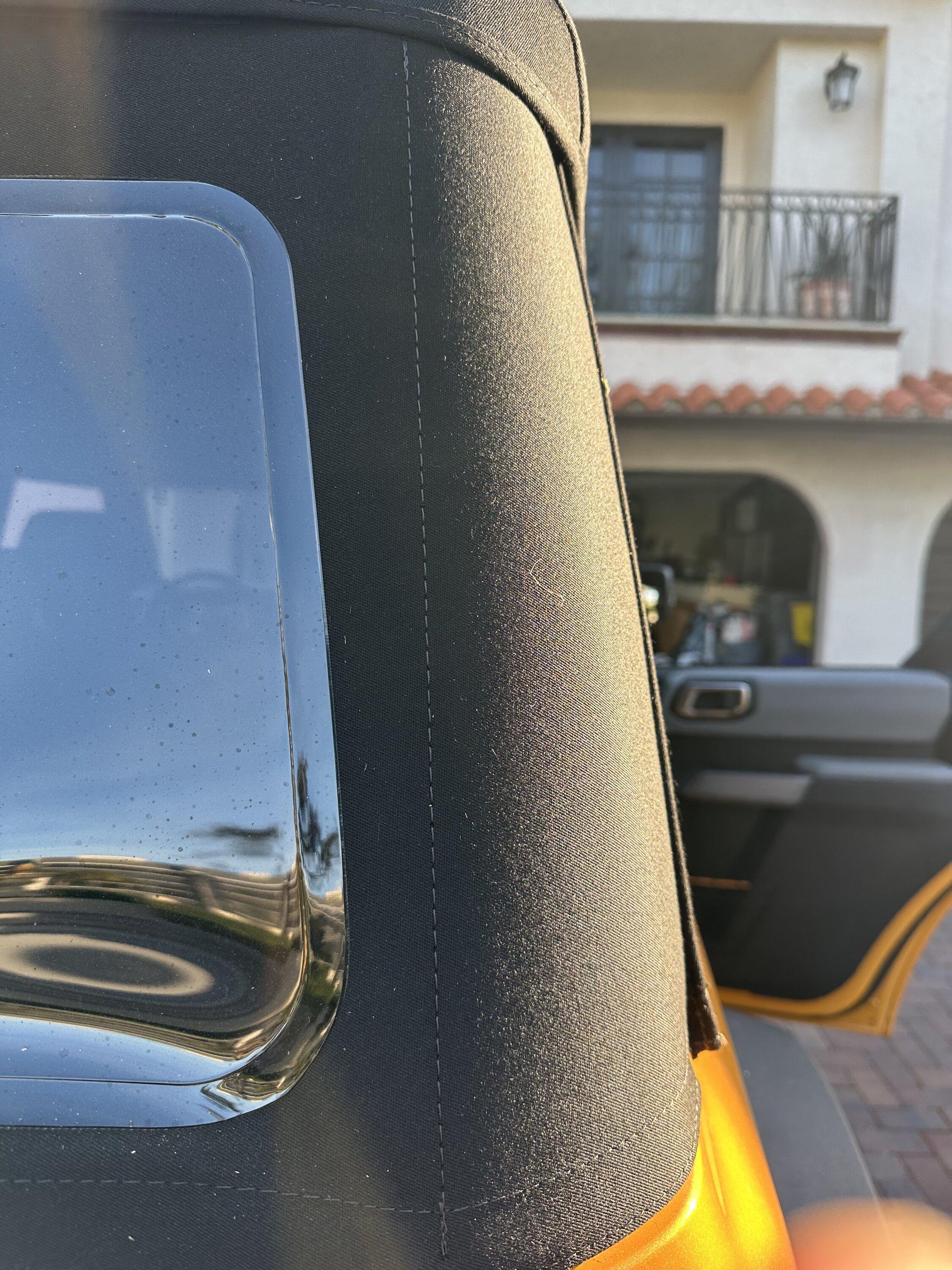 Ford Bronco Soft top broken tabs IMG_1131