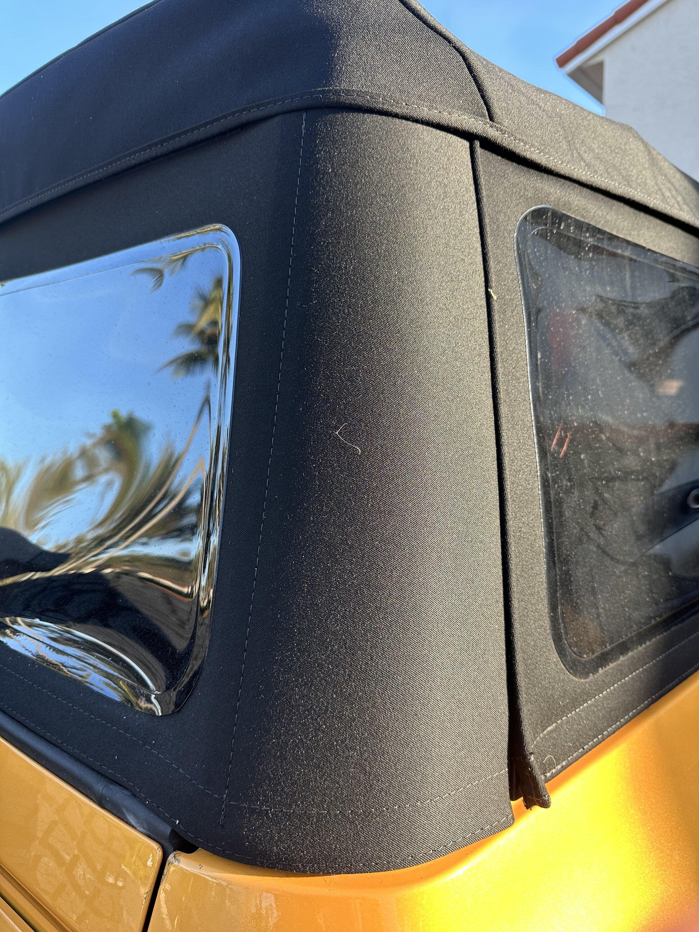 Ford Bronco Soft top broken tabs IMG_1130