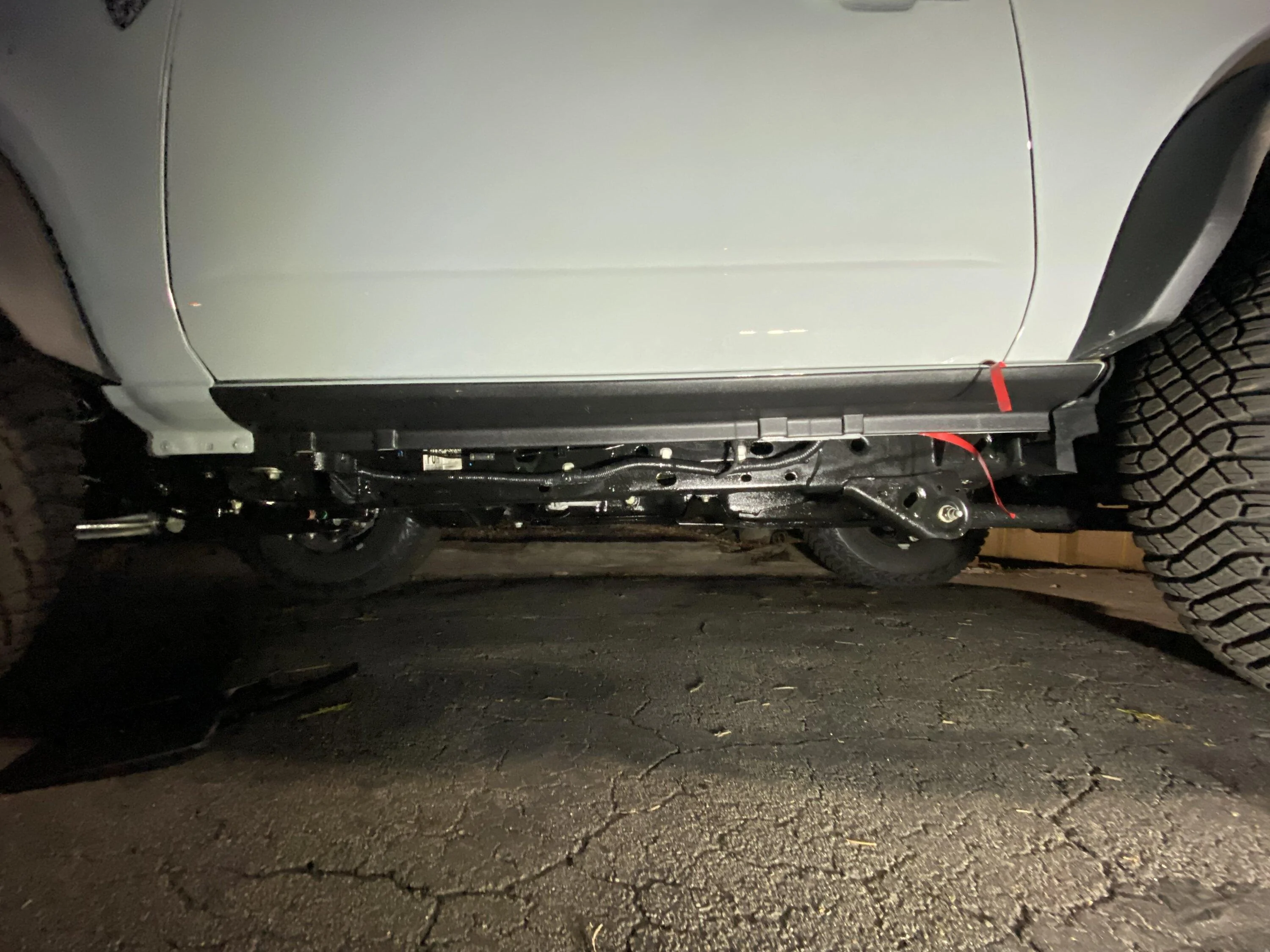 Ford Bronco Ford Splash Guards and RedRock Sliders installed 1677007212392
