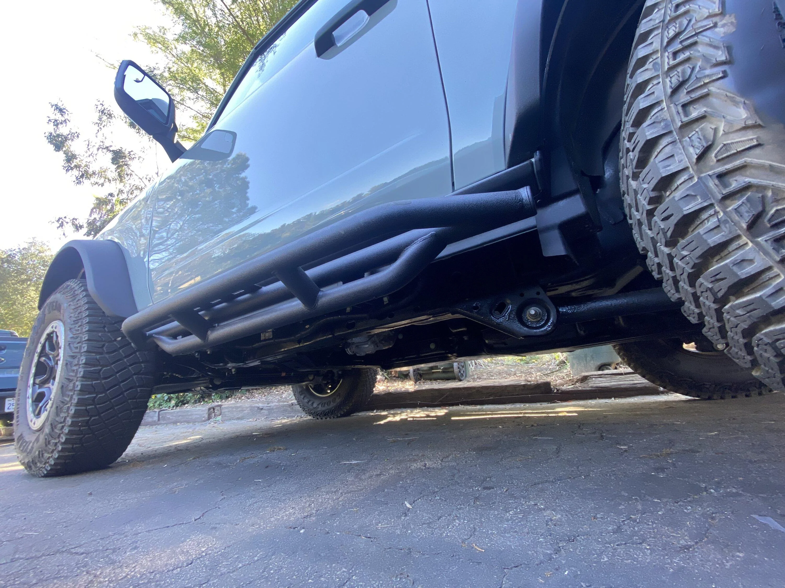 Ford Bronco Ford Splash Guards and RedRock Sliders installed 1677007732759