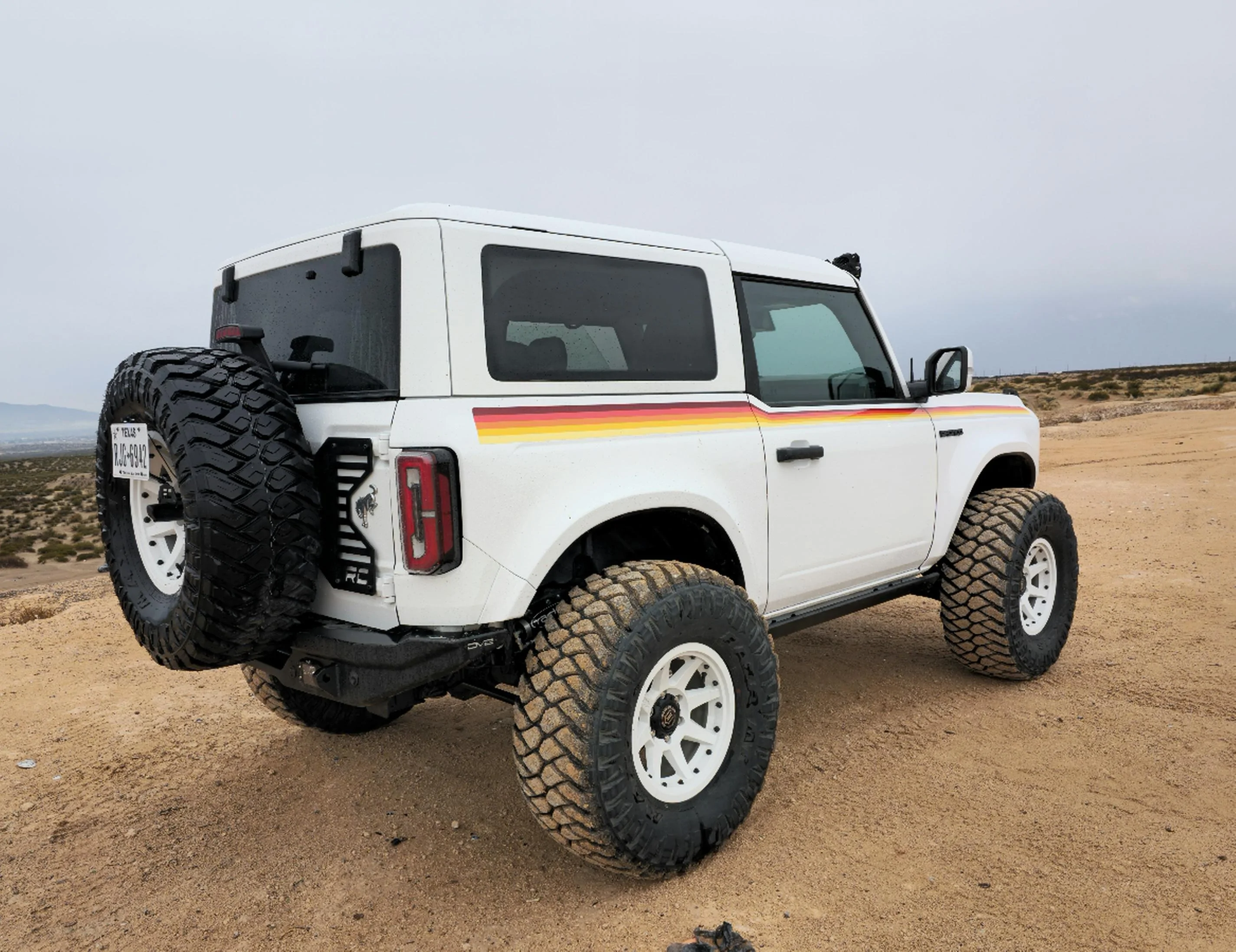 Ford Bronco 2 door Bronco white-on-white "heritage" trail rig 20230219_142440