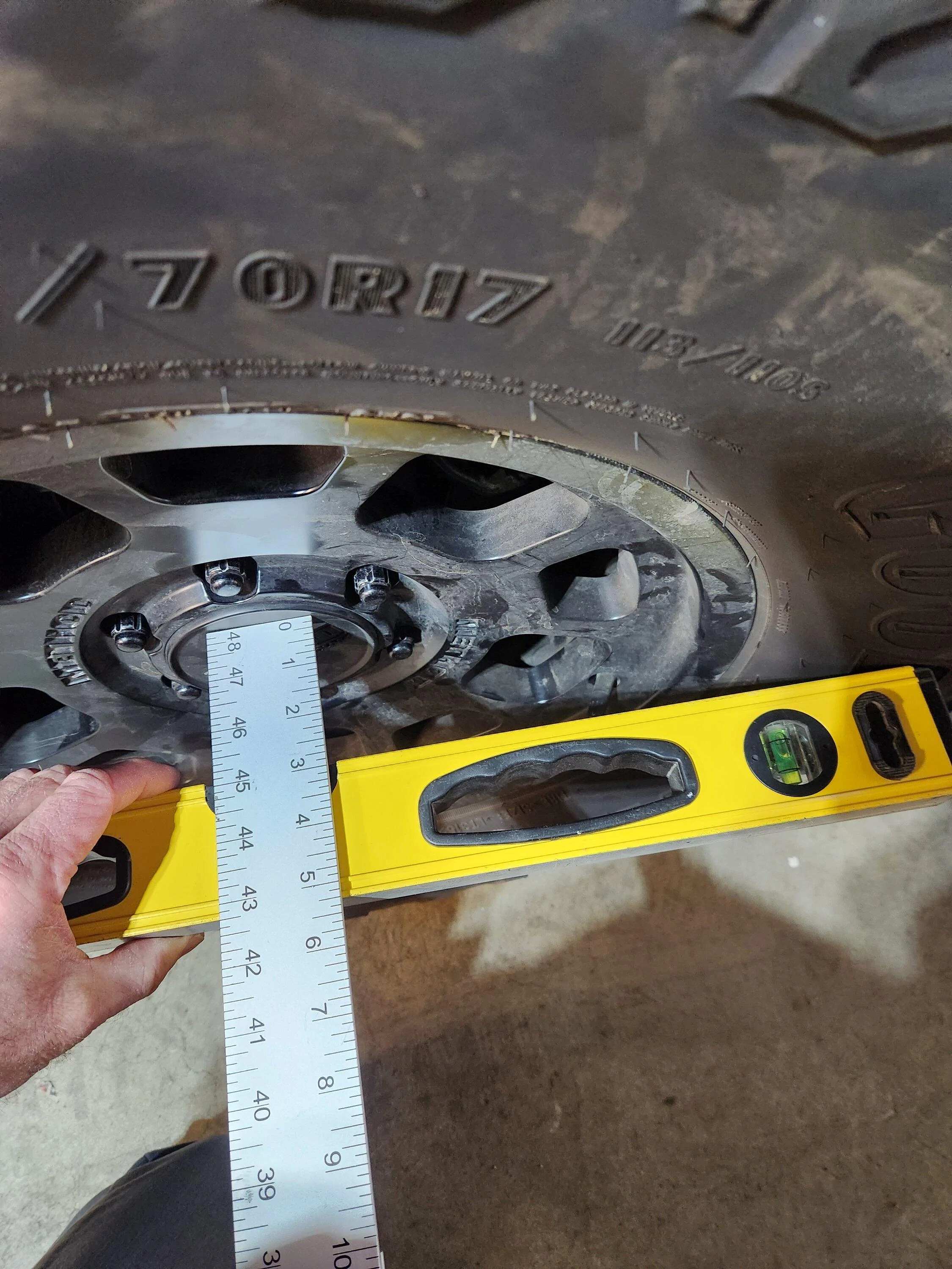 Ford Bronco Replace Sasquatch with Method 703 Offset question. 20230221_162847
