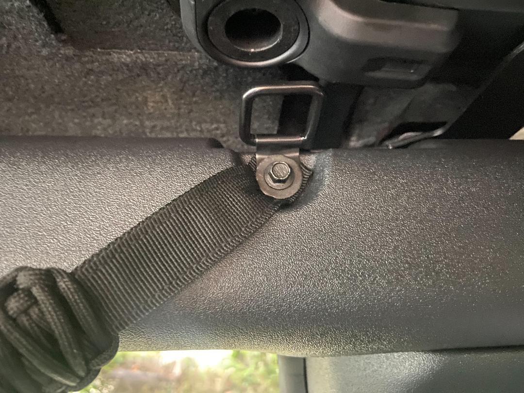 Ford Bronco Overhead Storage Idea D-rings-installed