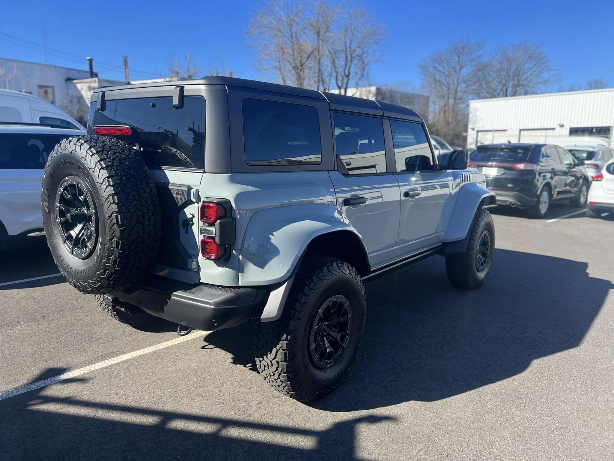 Ford Bronco CACTUS GRAY Bronco RAPTOR Photos Thread Cactus Gray Bronco Raptor painted fender flares 1