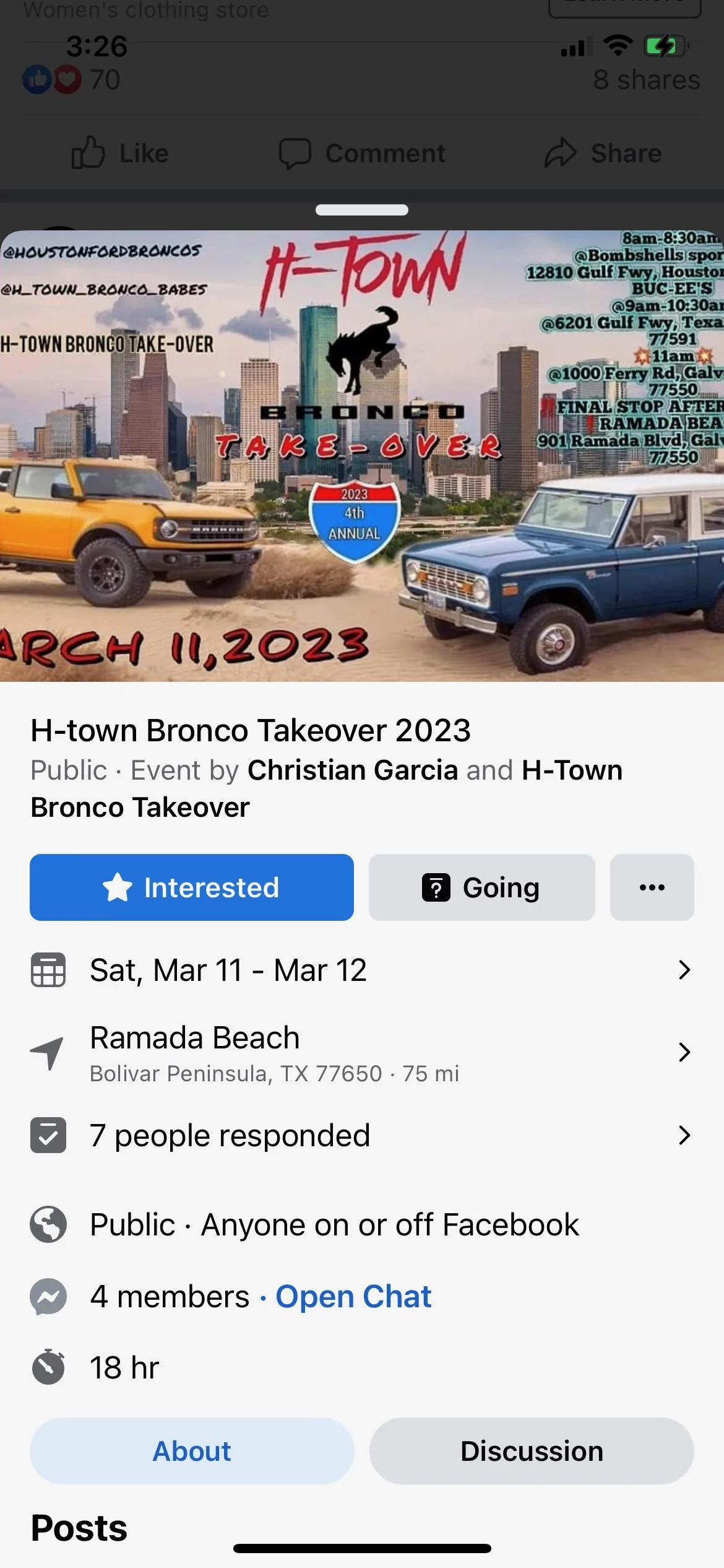 Ford Bronco Houston area Bronco takeover! 08363F5C-193B-4B1F-B4F1-89F35729F36E