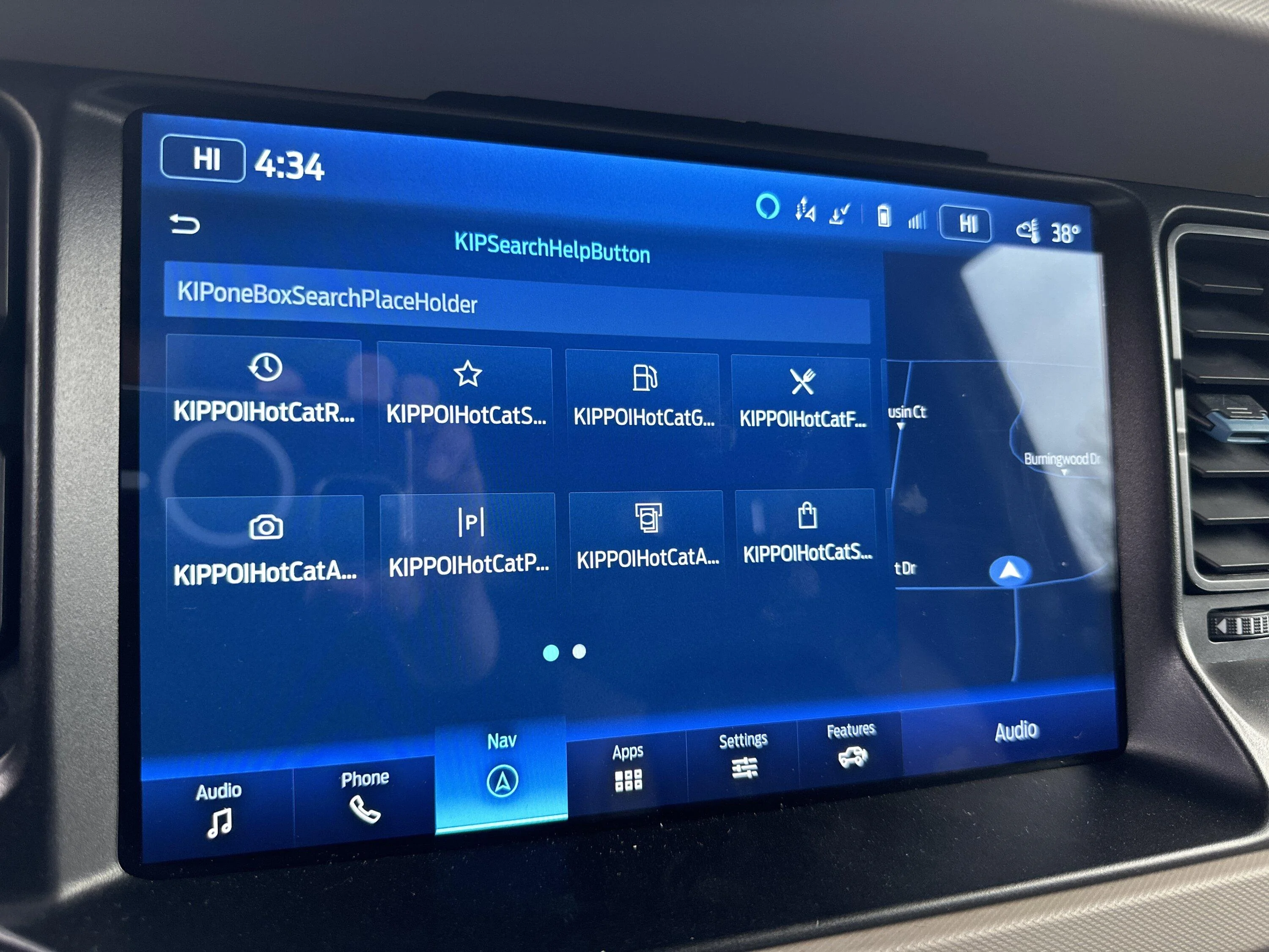 Ford Bronco Sync 4 navigation maps issue imag
