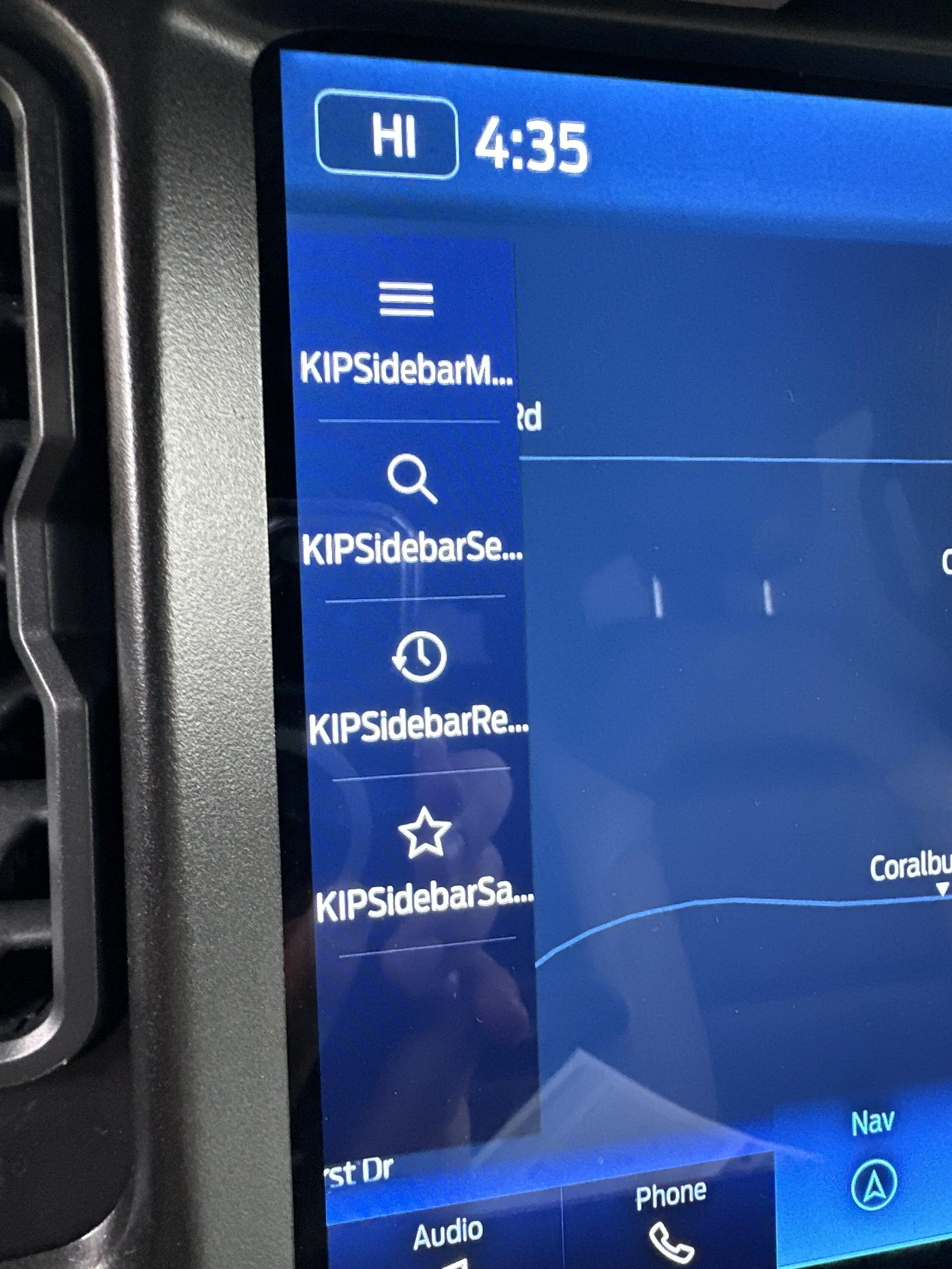 Ford Bronco Sync 4 navigation maps issue imag