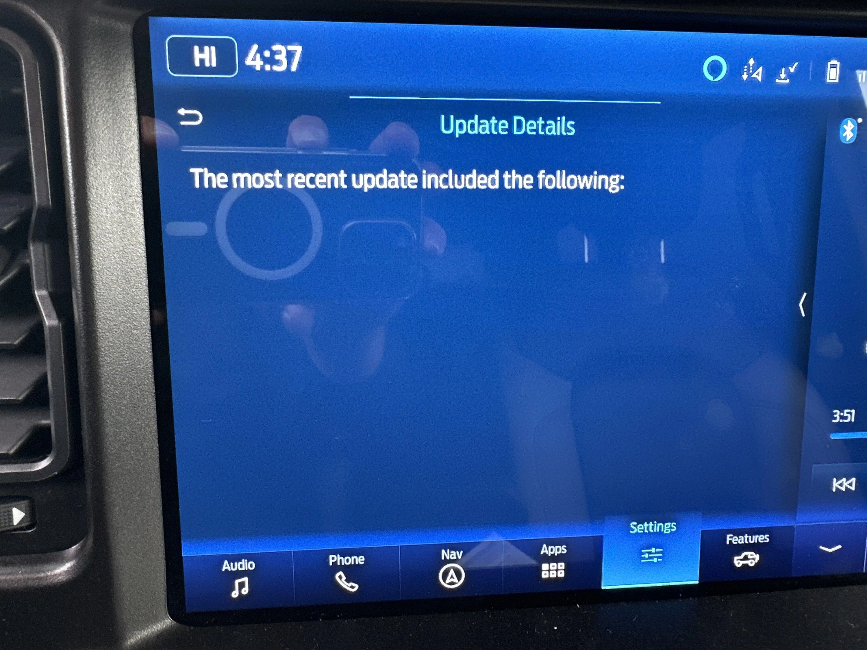 Ford Bronco Sync 4 navigation maps issue imag