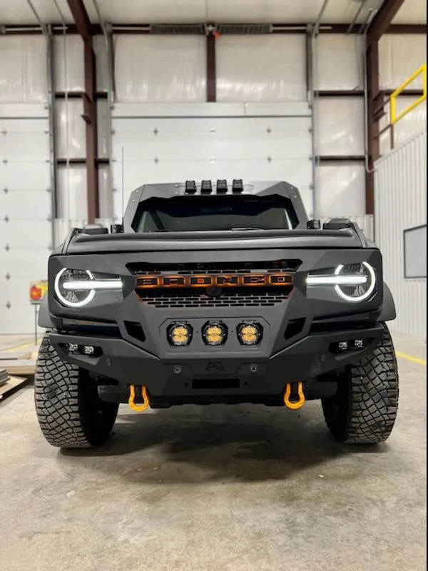 Ford Bronco Oracle Amber Oculus Headlight & Grill Letters IMG_1785