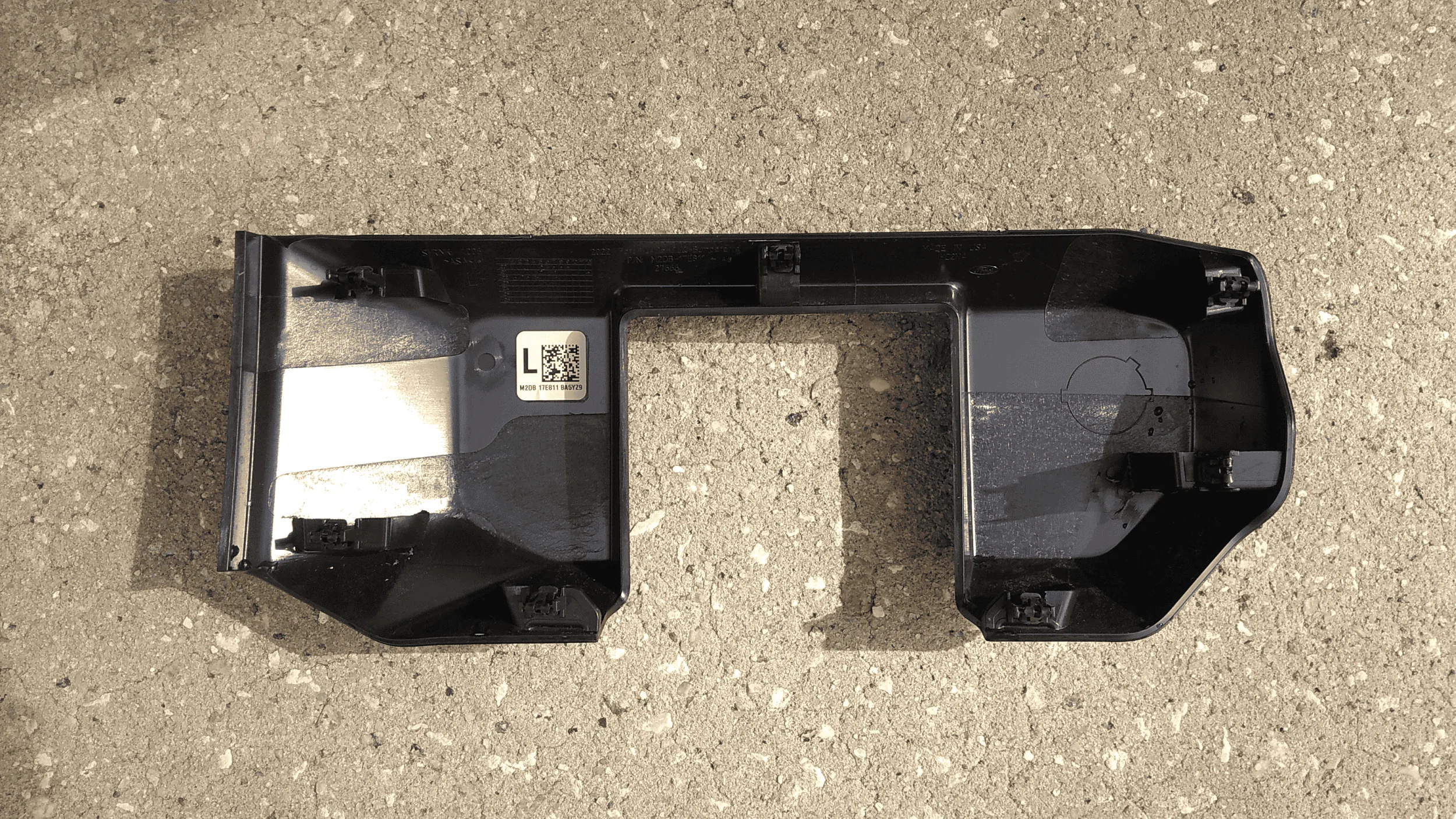 Ford Bronco Black Diamond front bumper crooked plastic