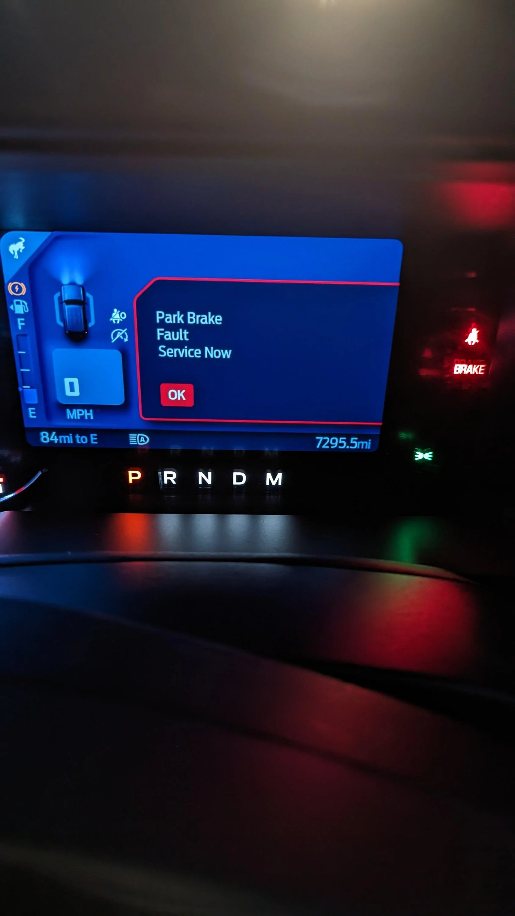 Ford Bronco Park brake failure PXL_20230224_233910483
