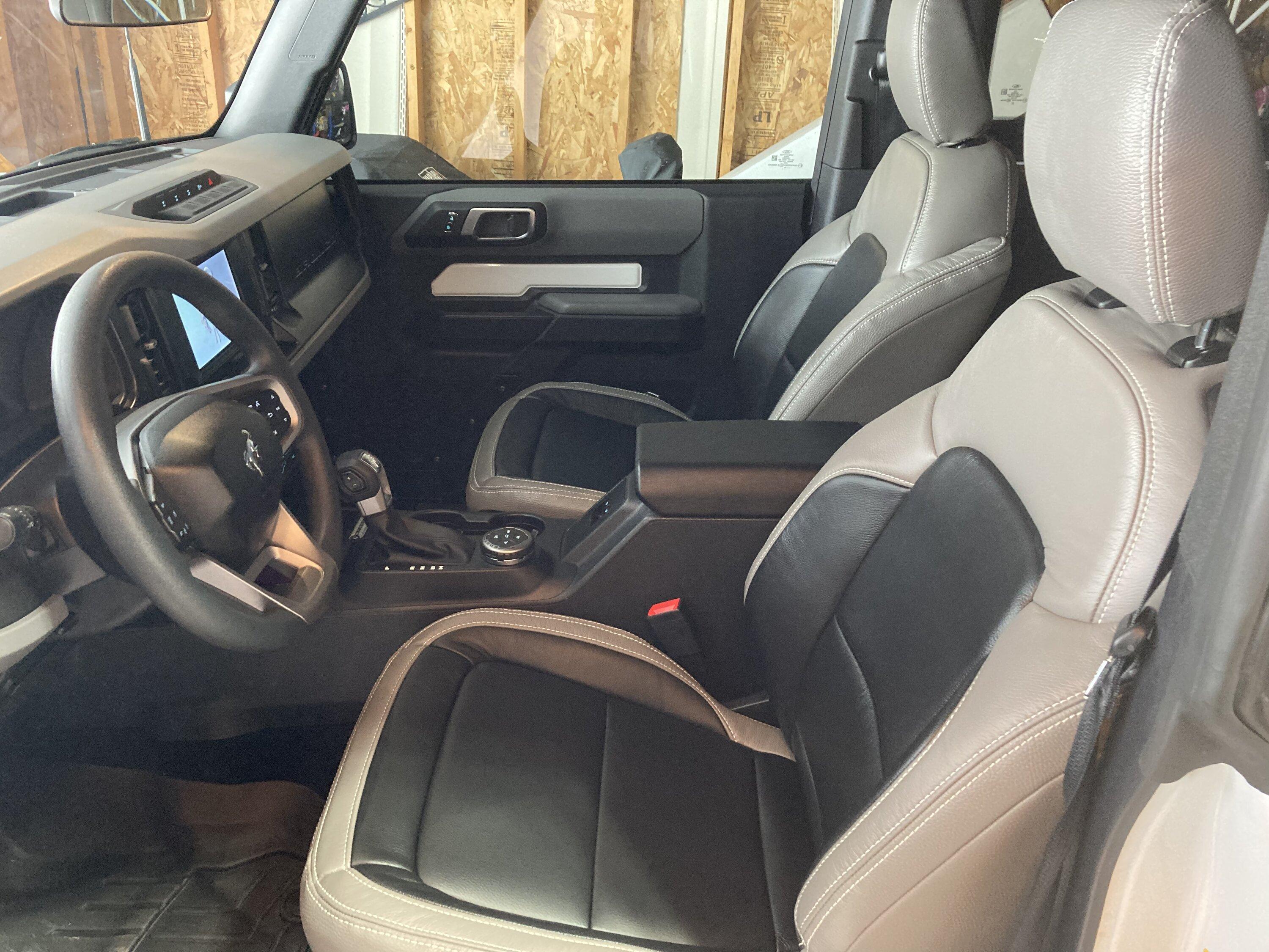 Ford Bronco New Katzkin XT Stone Leather Seats Installed 18110D45-C885-47CE-9610-793ED8112F33
