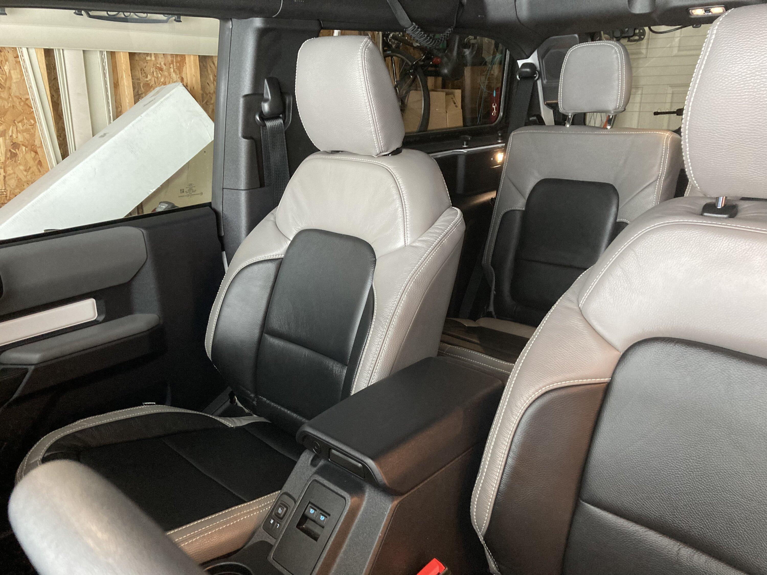 Ford Bronco New Katzkin XT Stone Leather Seats Installed 18AF1F2E-F502-467B-BC51-3CBB015480EB